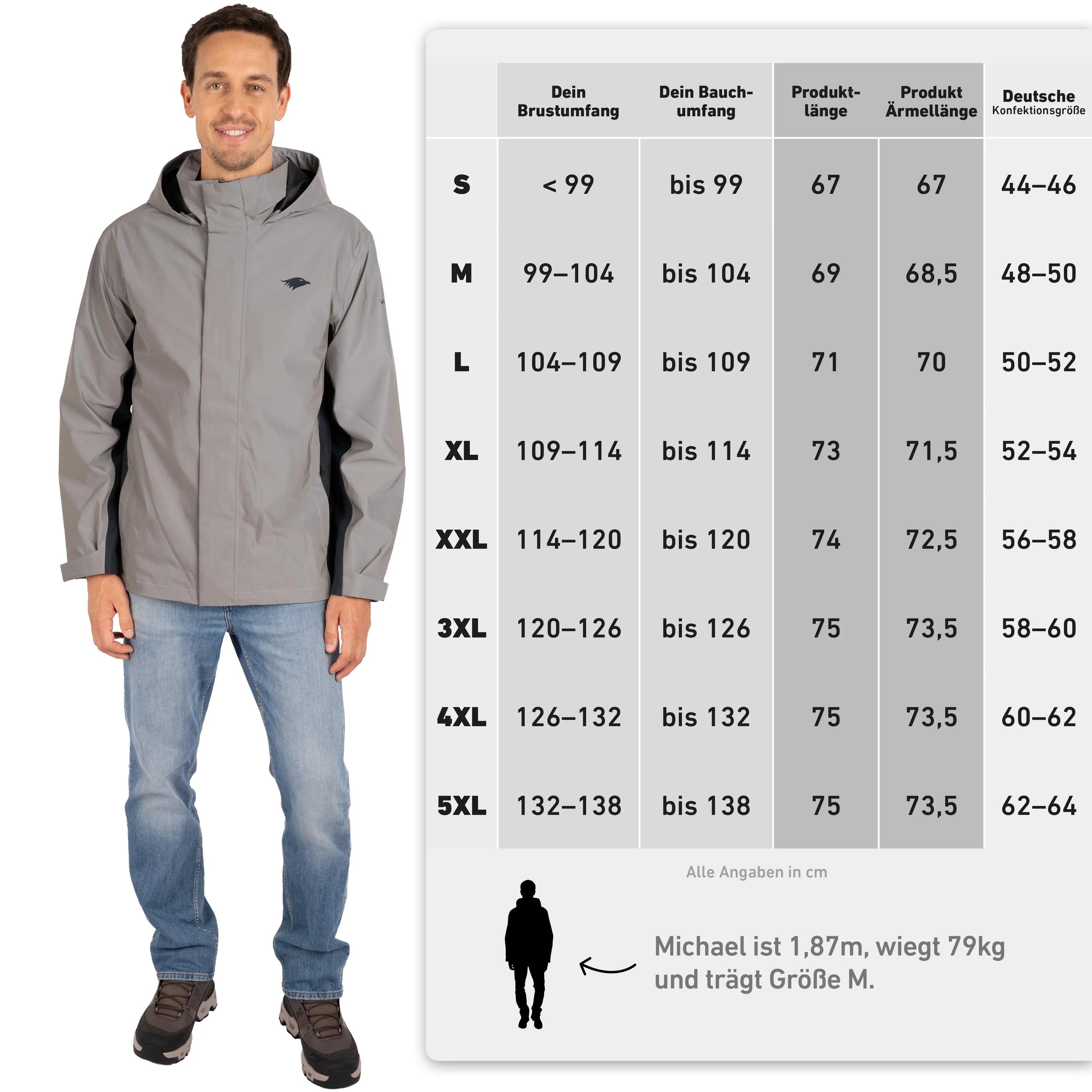 Veste de pluie vélo homme entièrement réfléchissante, imperméable et coupe-vent 5/5