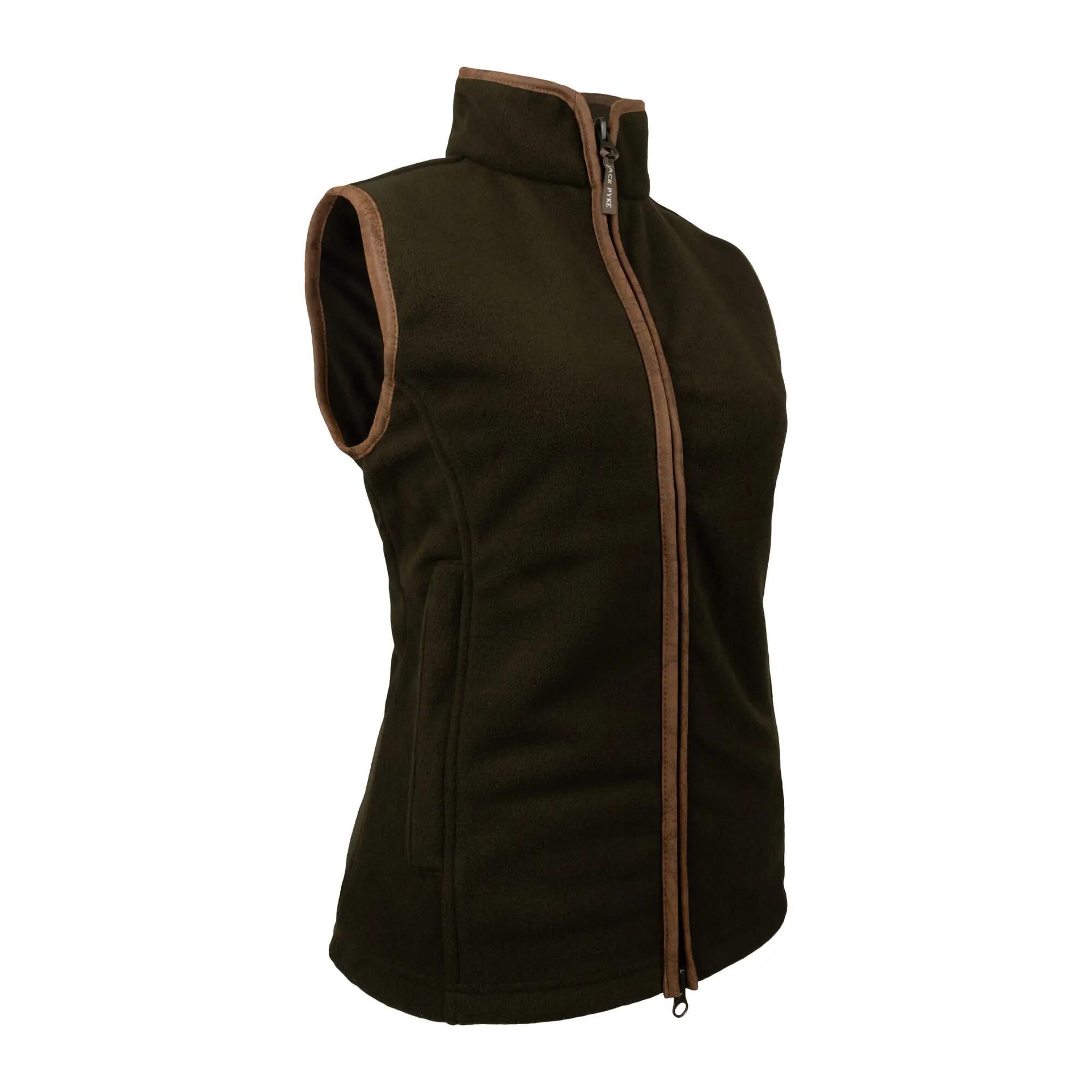 "Countryman" Weste für , Fleece Damen Dunkel-Olive 3/4