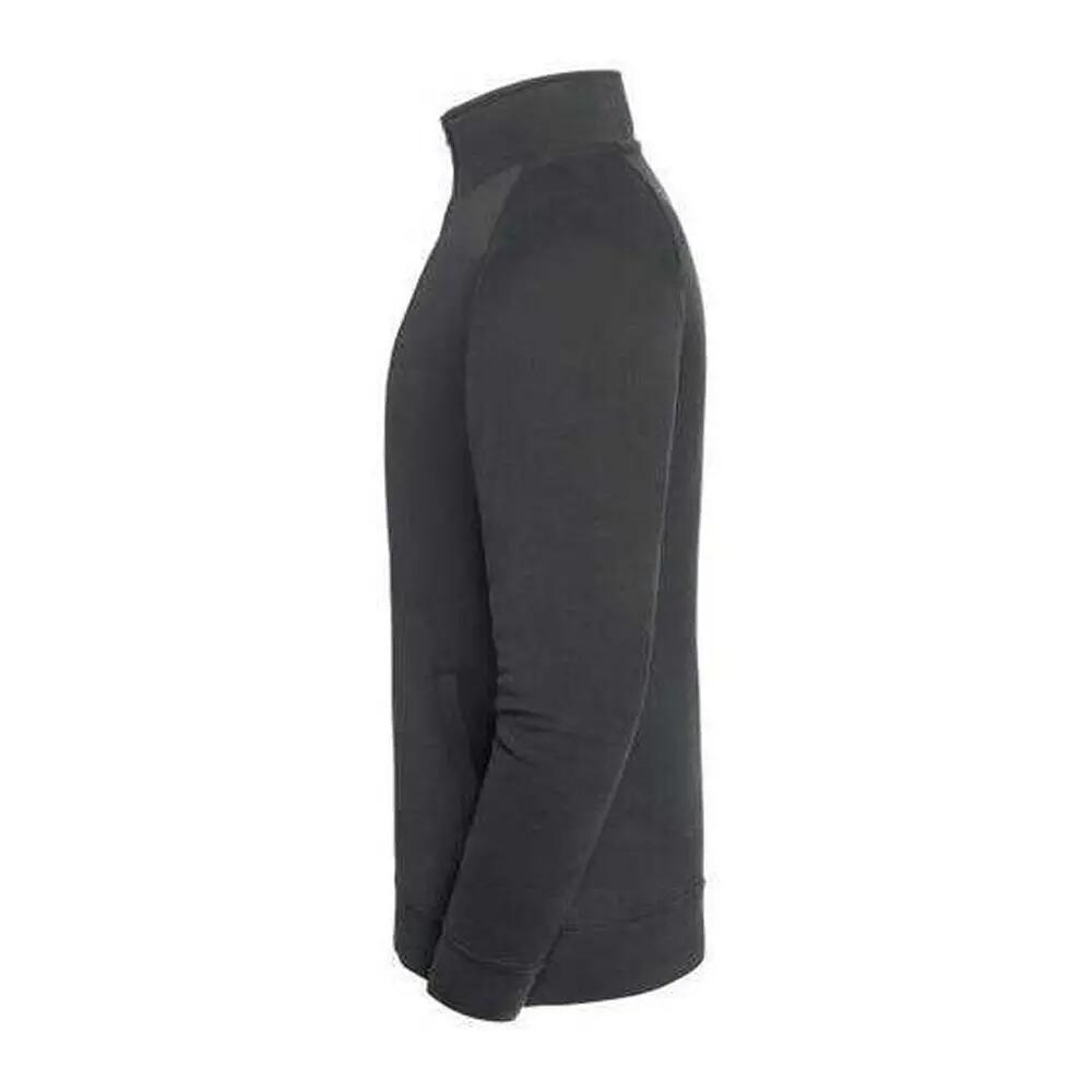 Mens Iconic Premium Classic Raglan Sweat Jacket (Light Graphite) 3/4