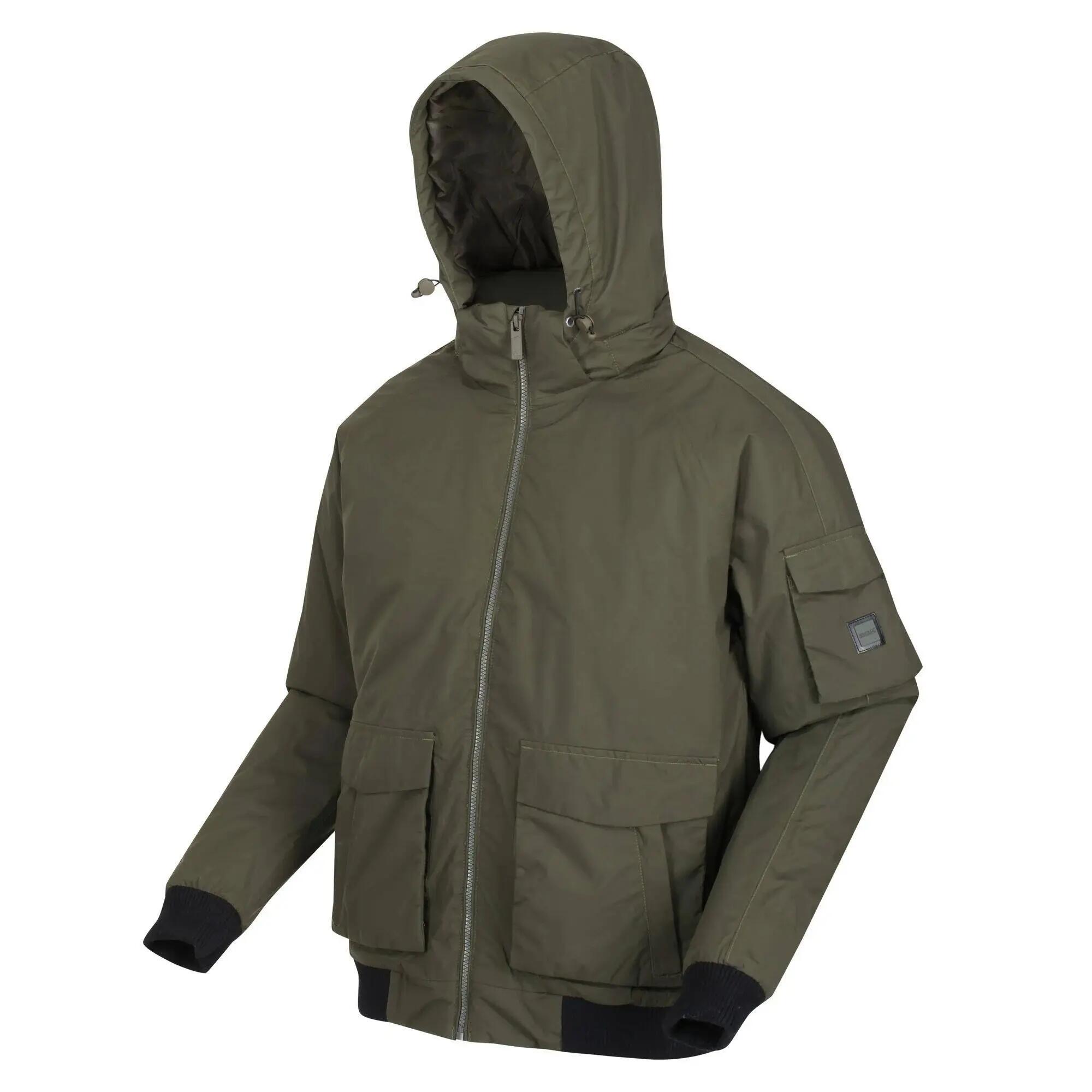 Regatta FAIZAN Men's Waterproof Jacket Khaki, Isotex 8000 2/4