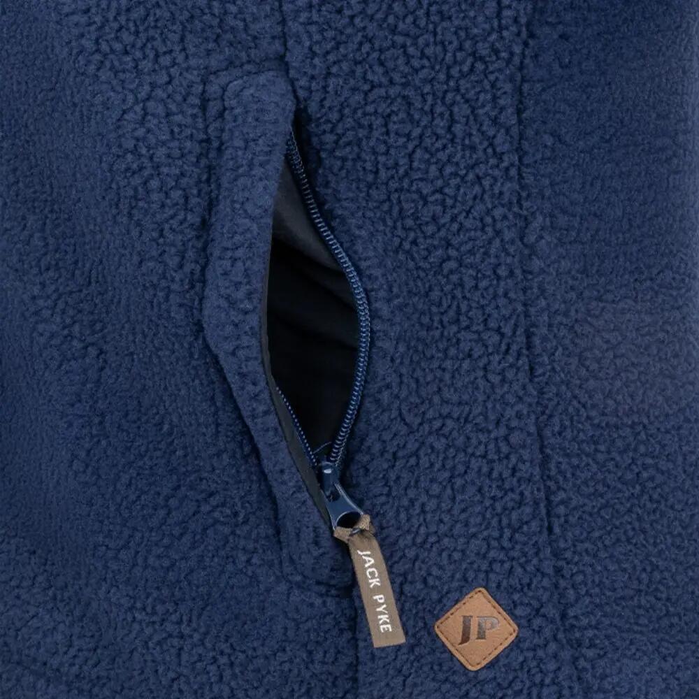 Gilet Lana Sherpa Donna Jack Pyke Blu Navy 6/6