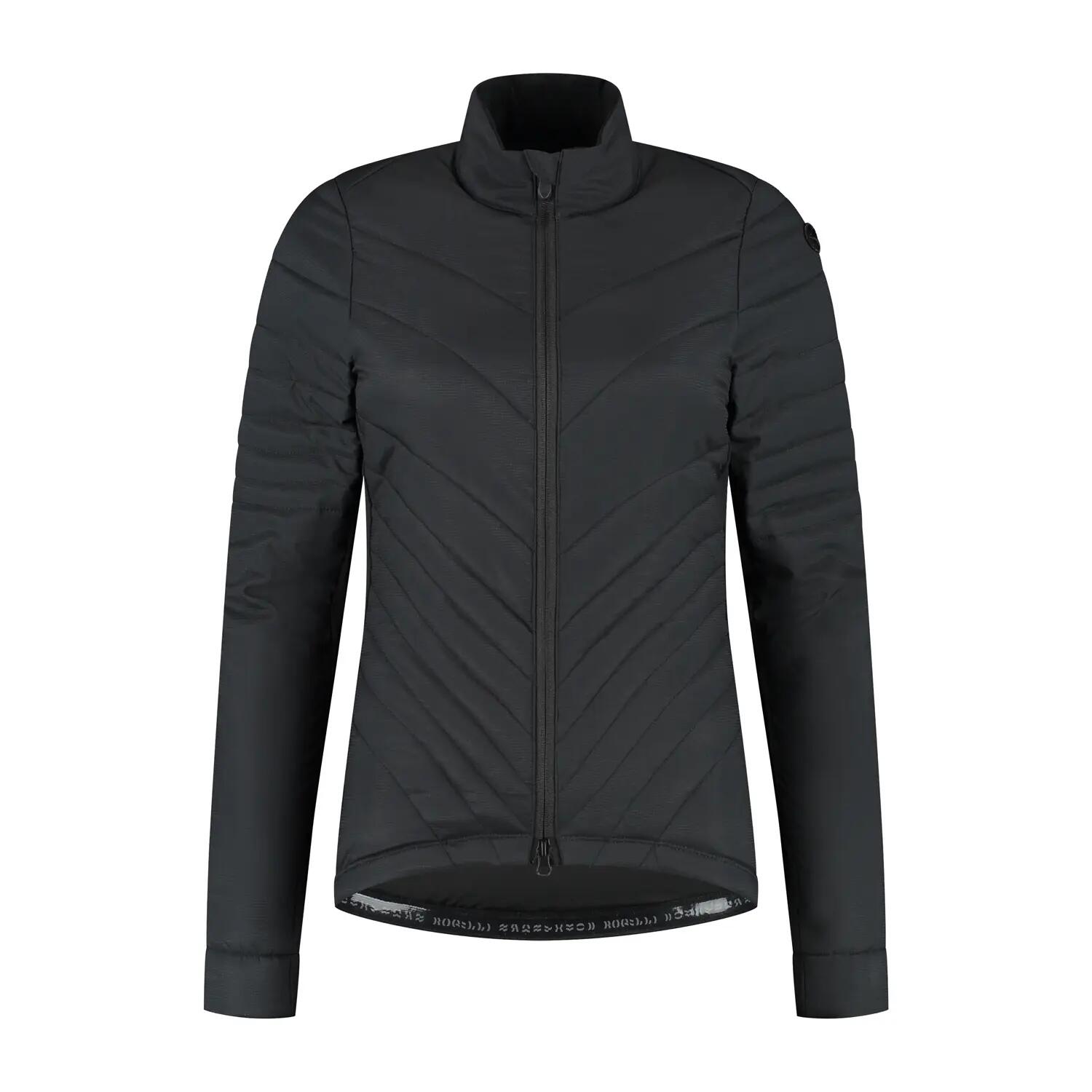 Giacca Invernale Imbottita Ciclismo Donna Element Nera 2/8