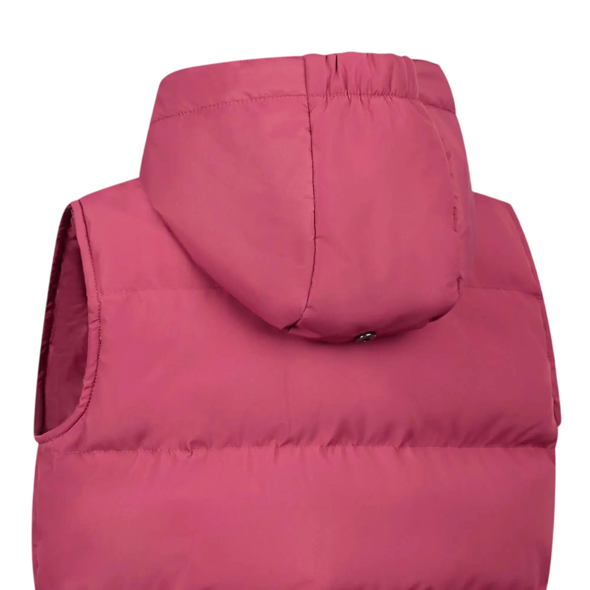 Veste Matelassée Et Unie À Capuche Sans Manches MOYRA Fille (Rose Foncé) 4/5