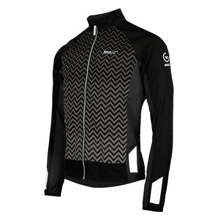 WOWOW - Herren Damen Leichte Warnschutz Laufjacke Wind Wasserabweisend