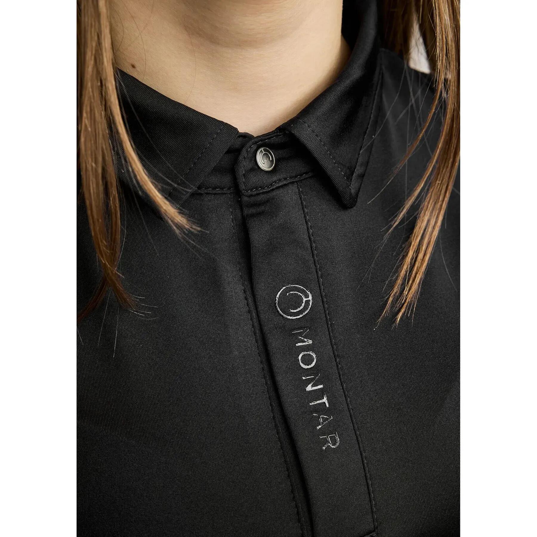 Polo d'équitation fille Montar Clubwear 3/4