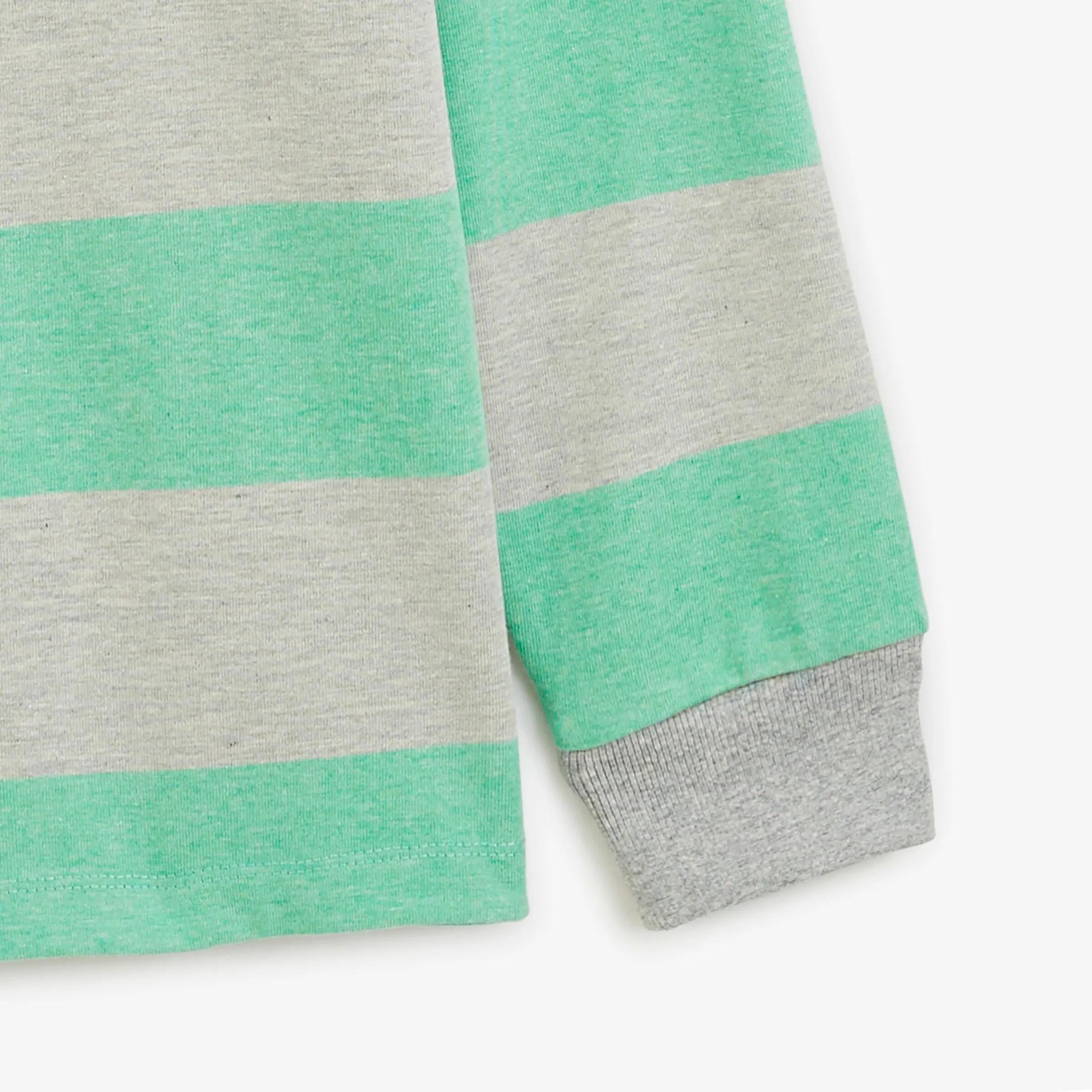 Polo de rugby de manga larga a rayas con bordado Funky Animals 5/6