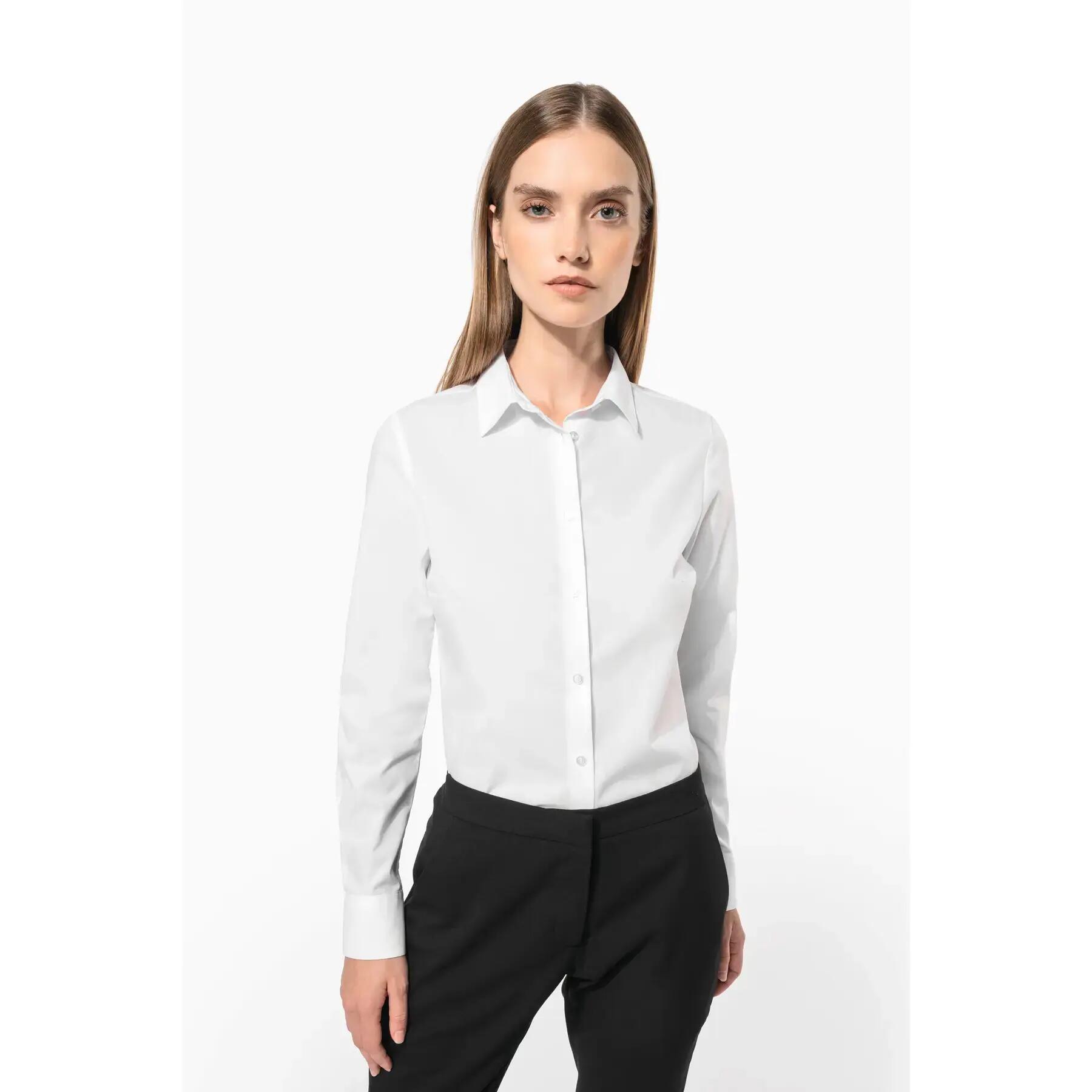 Chemise popeline polycoton sans poche femme Kariban Collection Corporate 2/5