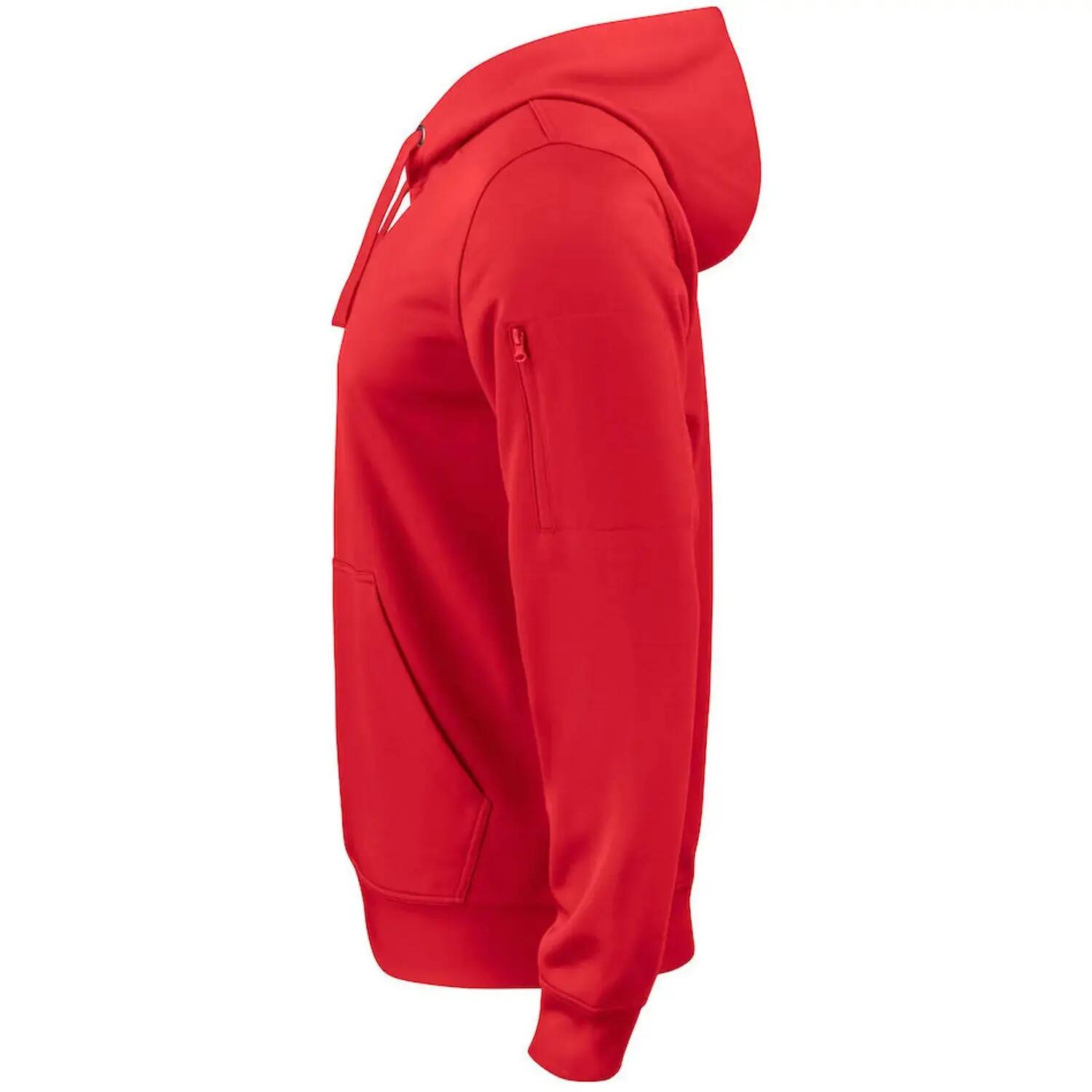 Sweat À Capuche BASIC ACTIVE Adulte (Rouge) 3/4