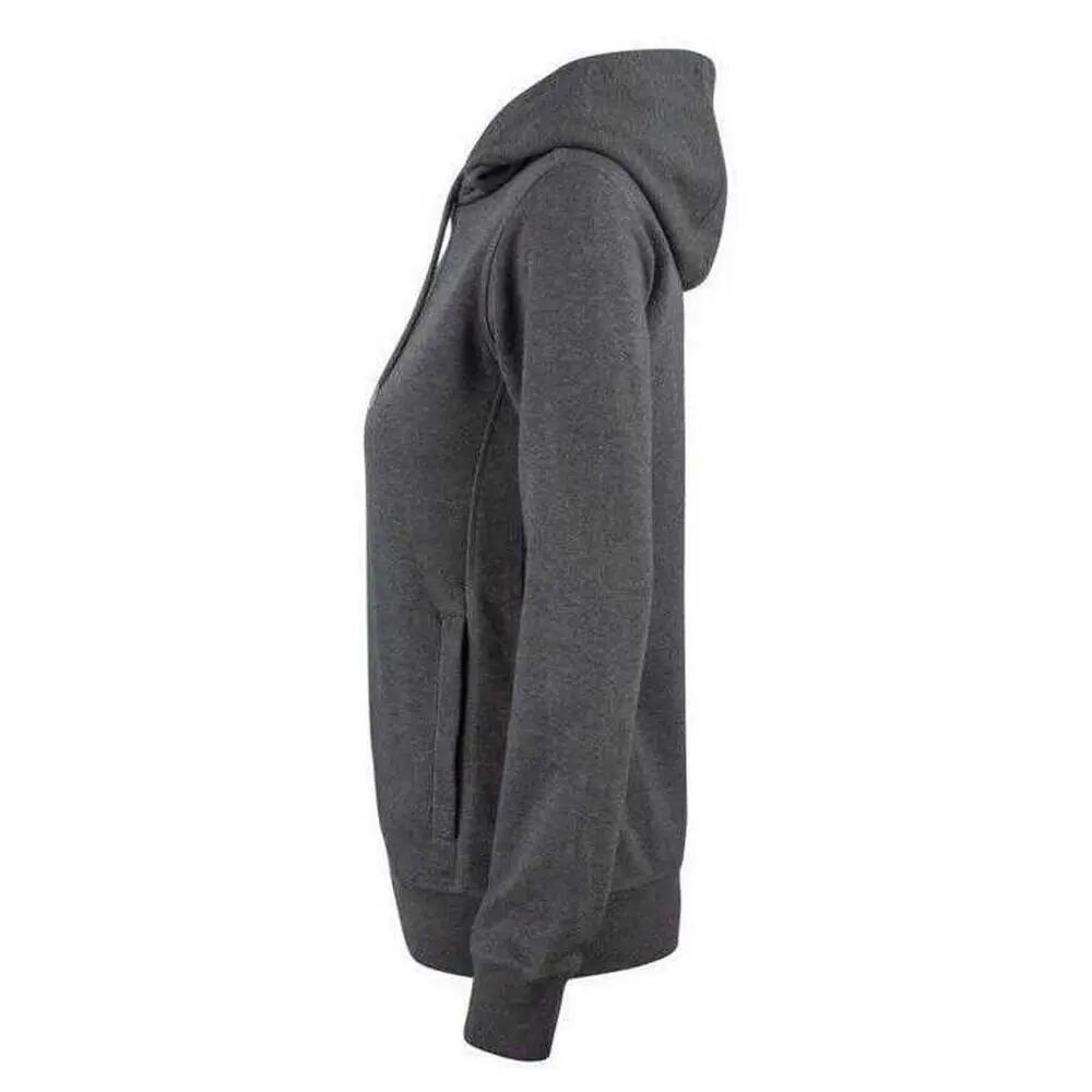 Sweat À Capuche PREMIUM Femme (Anthracite Chiné) 3/4
