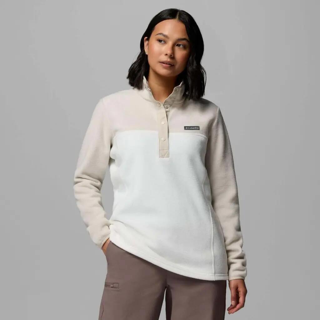 Columbia Benton Springs 1/2 Snap P Sweatshirt Pink 1/5