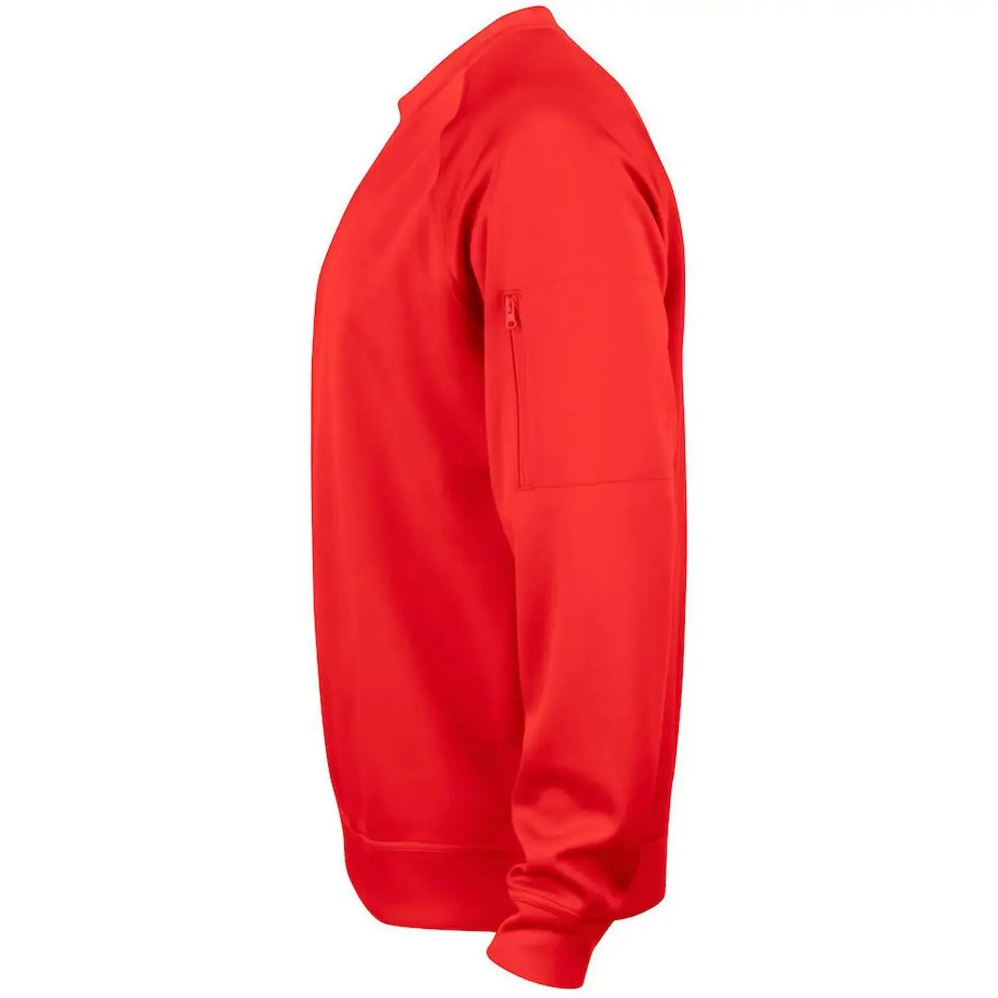 Sweat Manches Raglan Adulte (Rouge) 3/4