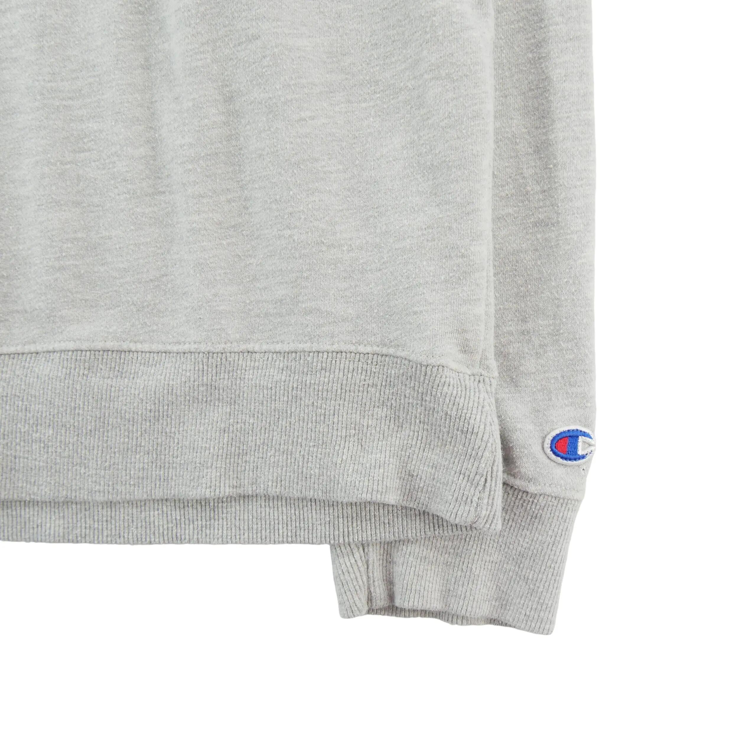Tweedehands - Heren Sweatshirt Logo Script geborduurd Grijs - Goede staat 4/11