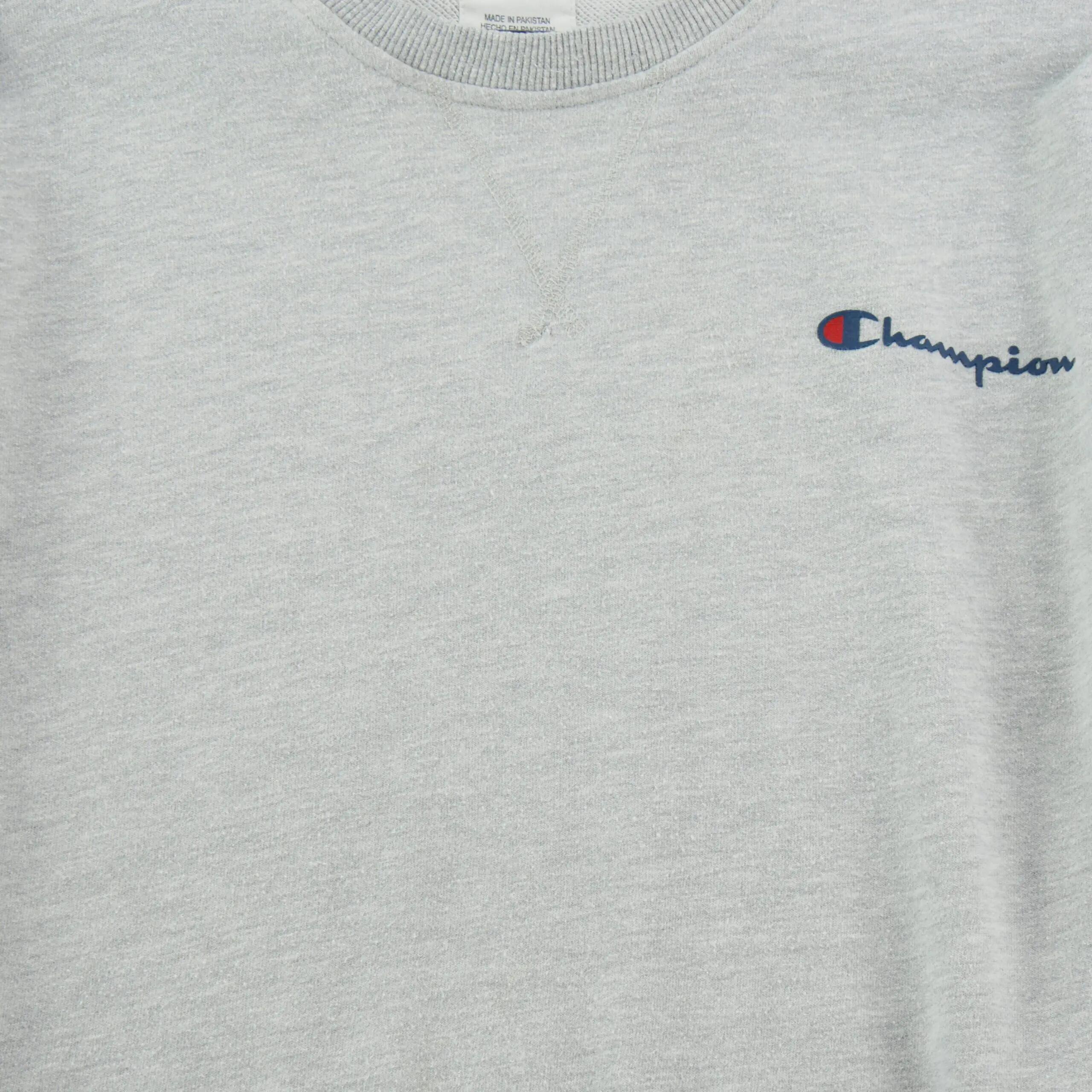 Tweedehands - Heren Sweatshirt Logo Script geborduurd Grijs - Goede staat 3/11