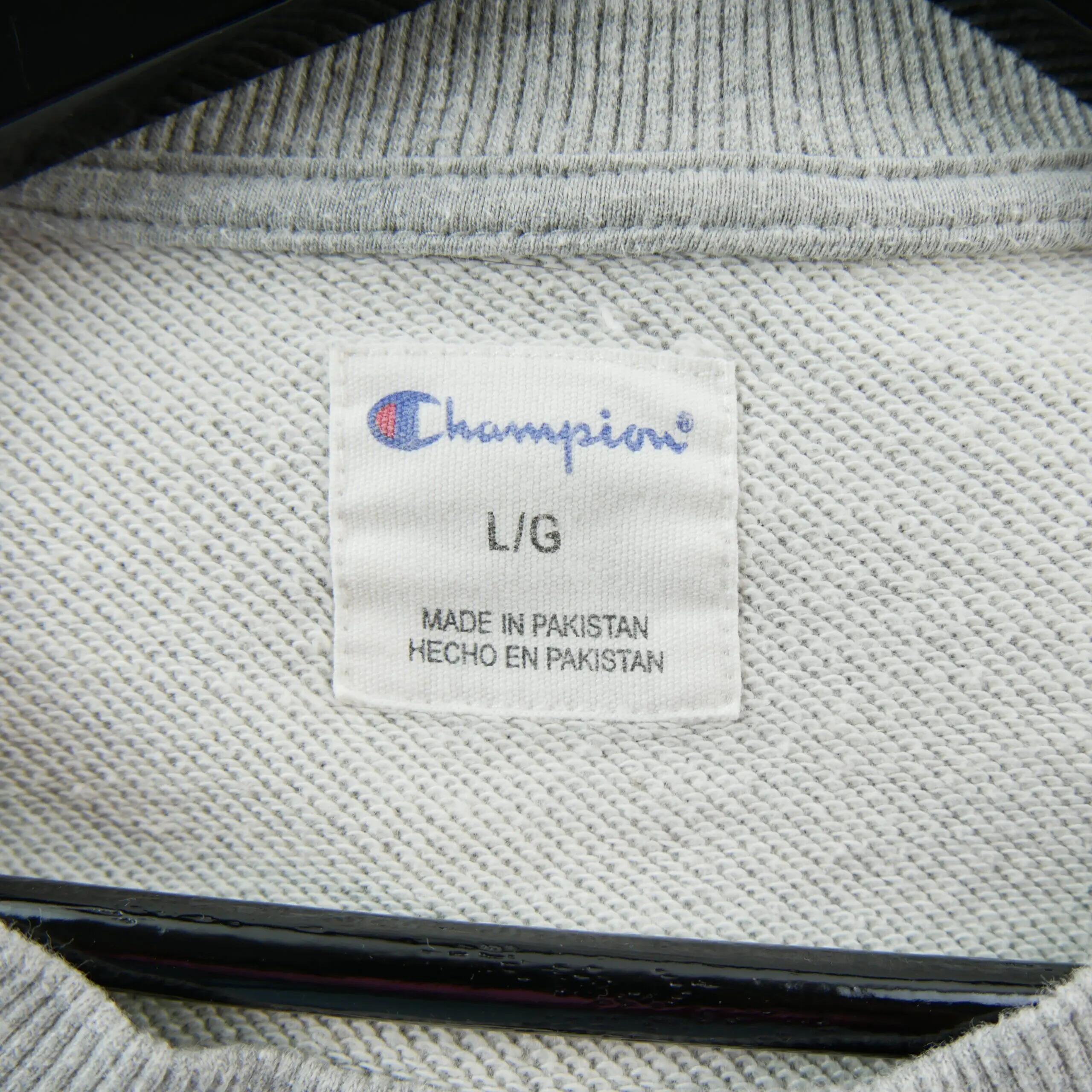 Tweedehands - Heren Sweatshirt Logo Script geborduurd Grijs - Goede staat 10/11