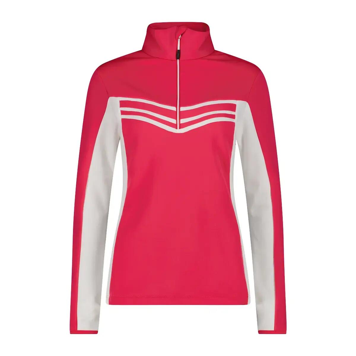 Fleece z kontrastowymi detalami damski CMP Stretch Performance 1/4
