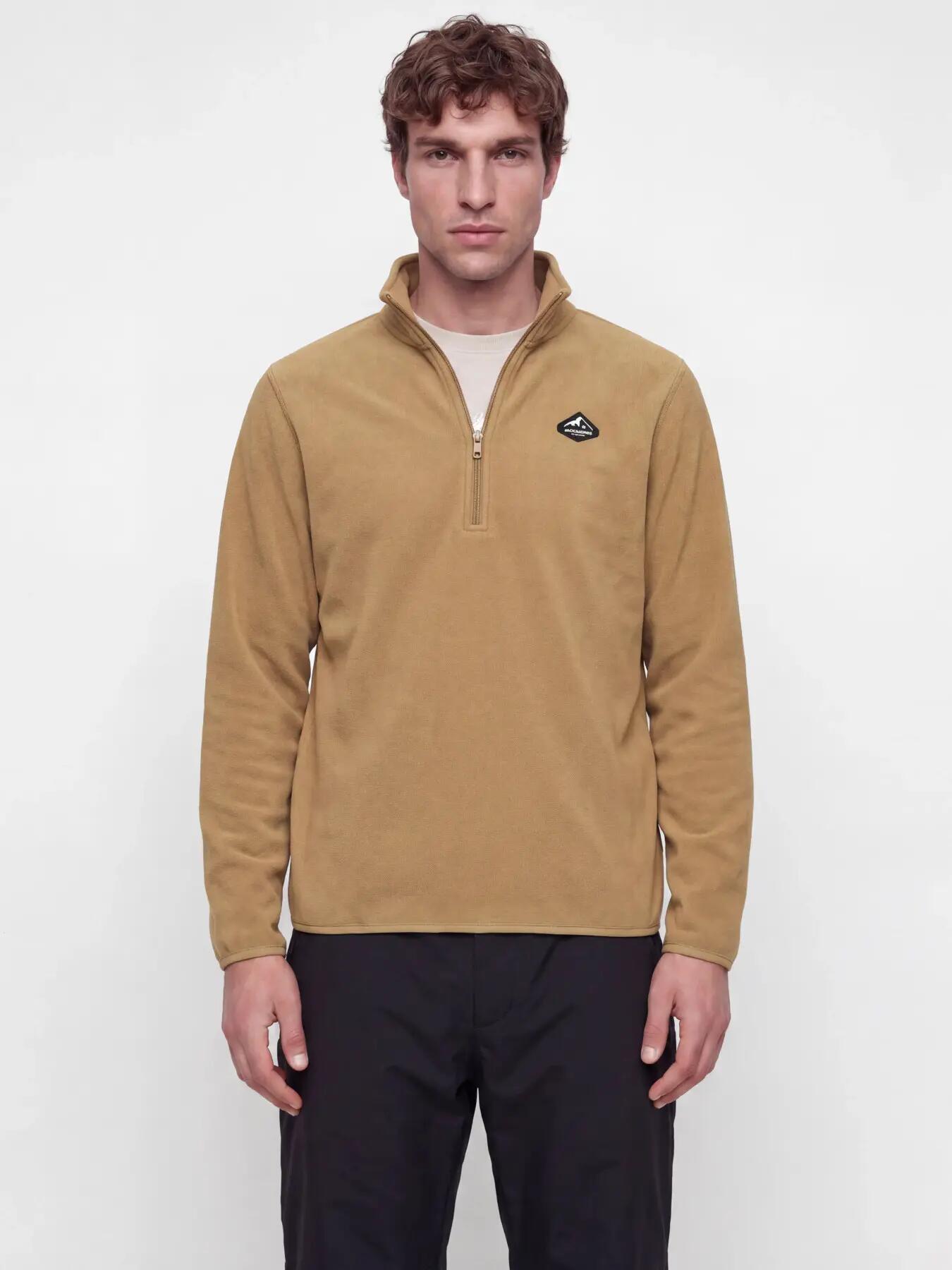Homem Esqui Sweatshirt Polar Gola Alta e Meio Fecho Tignes A-24 2 Black-Otter 3/9
