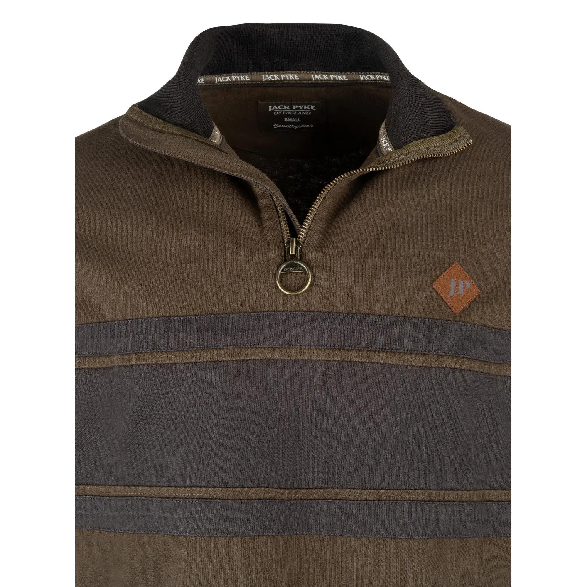 Sweat Motif/style Panneau Contrasté Homme (Vert) 4/4