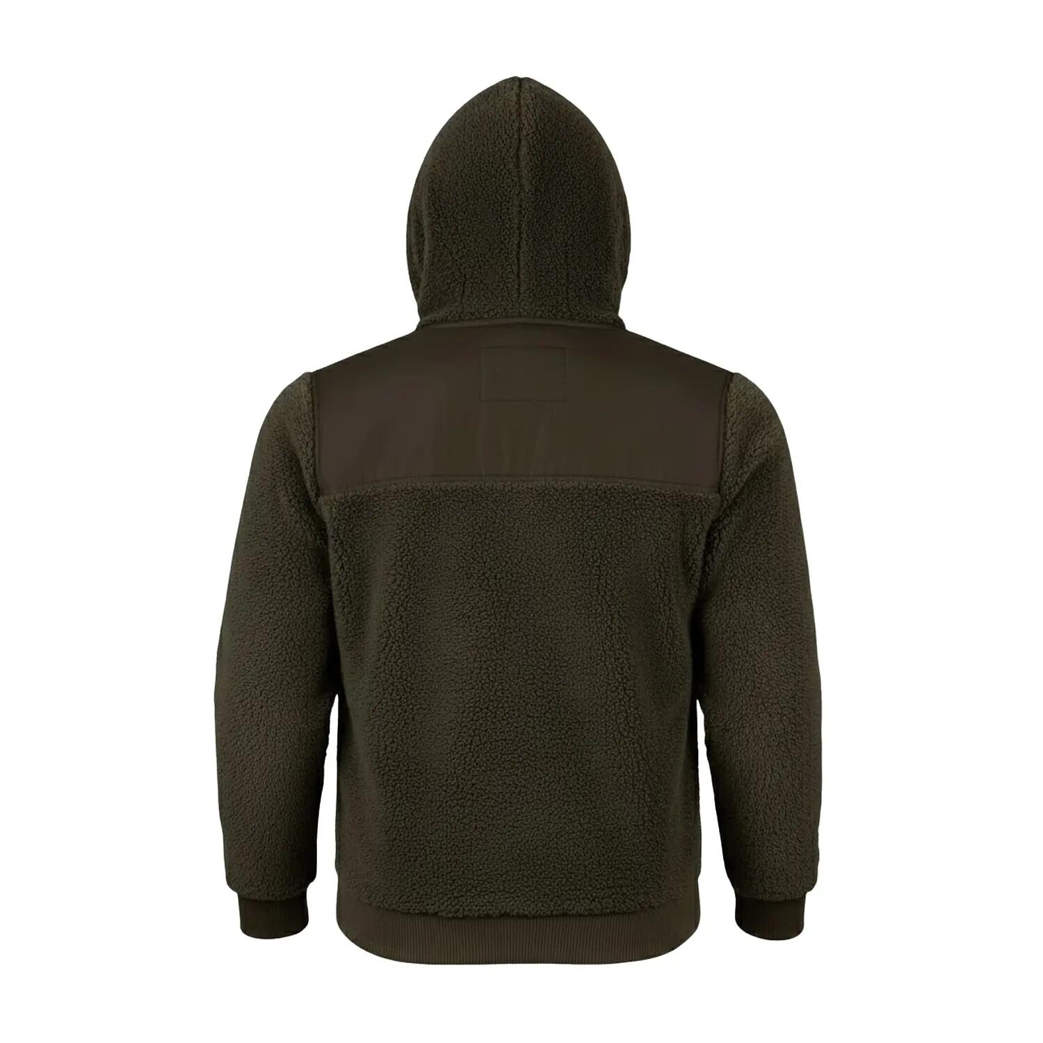 "Gen" Kapuzenpullover für , Langfaseriges Vlies Herren Dunkel-Olive 2/2