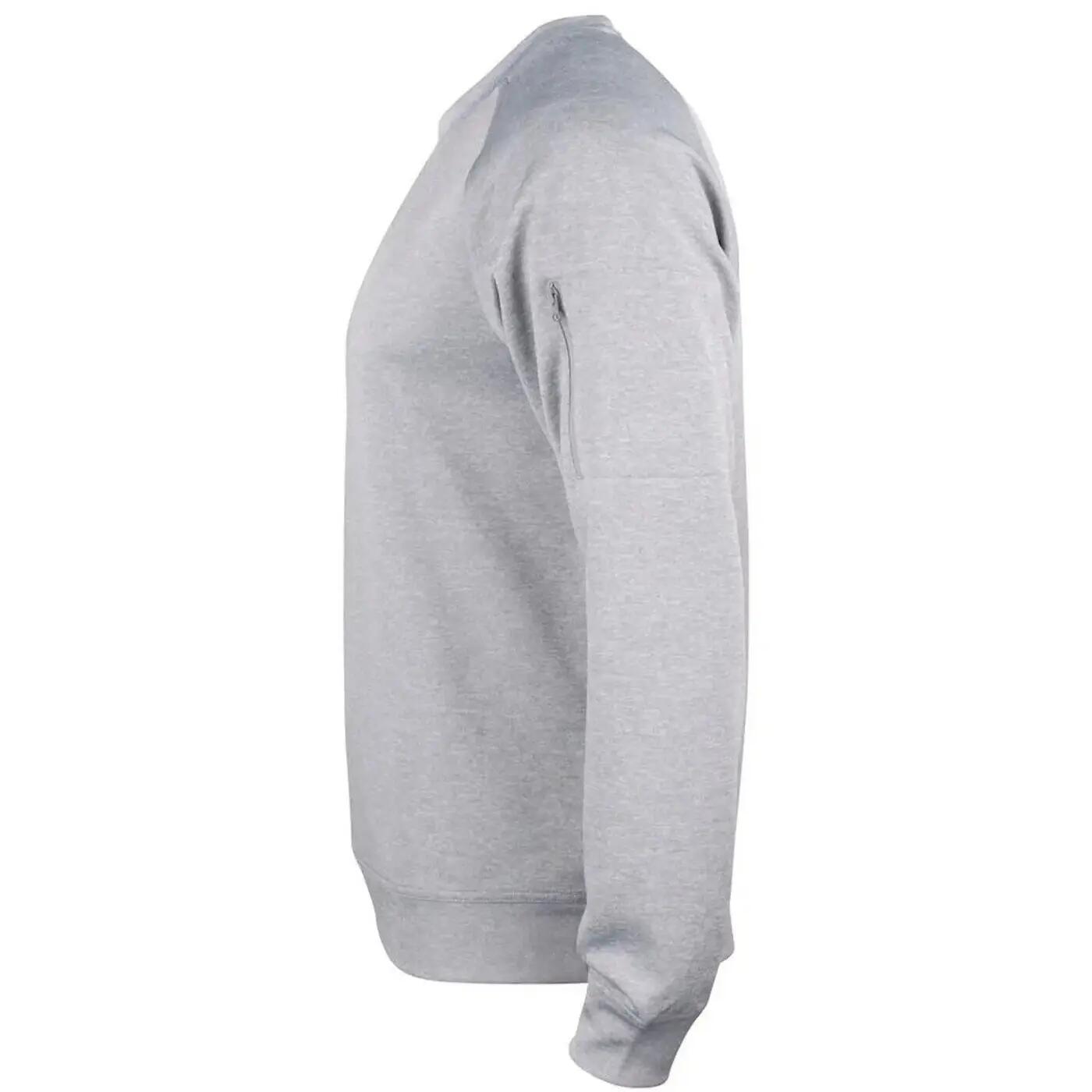 Sweat Manches Raglan Adulte (Gris Chiné) 3/4