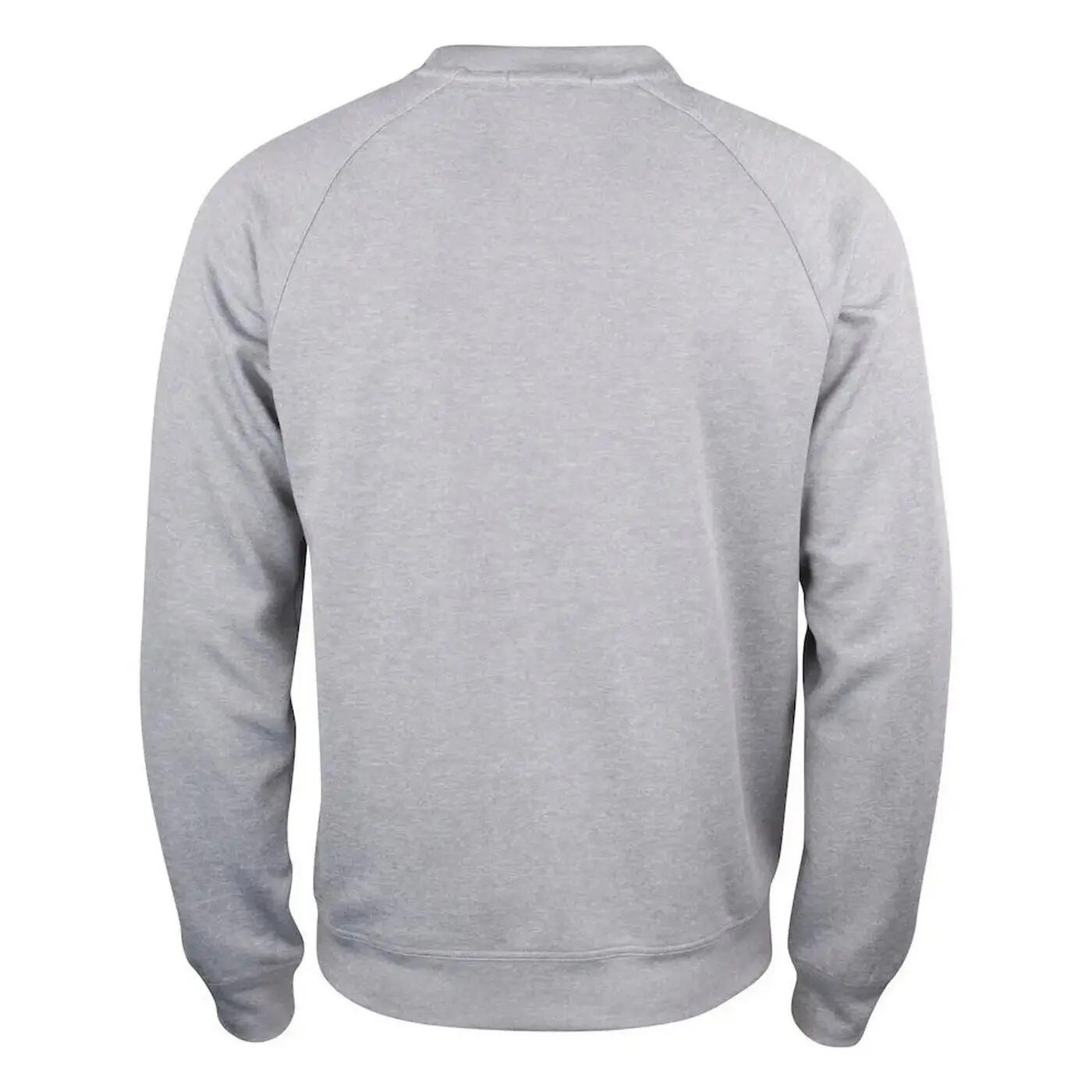 Sweat Manches Raglan Adulte (Gris Chiné) 2/4