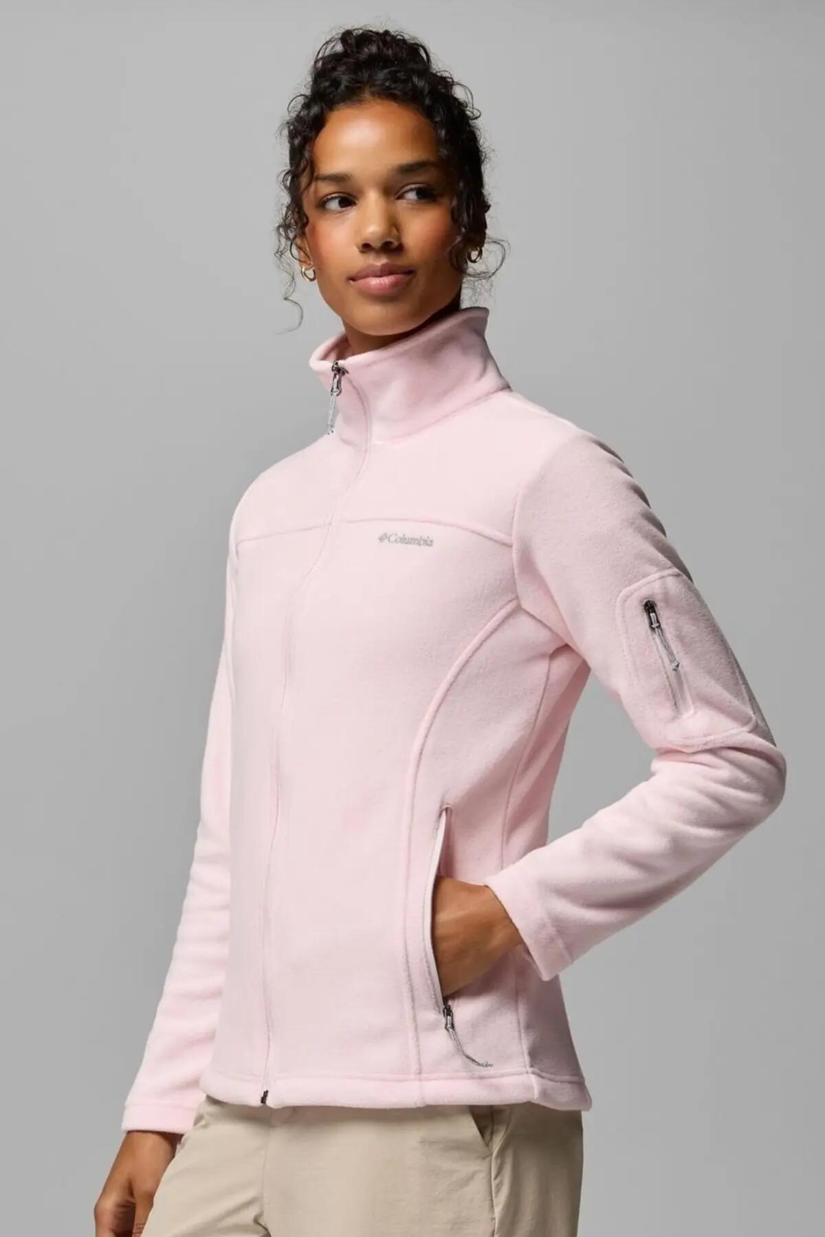 Sweat-shirt Columbia Modèle Fast Trek Ii Jacket Couleur Rose 5/5