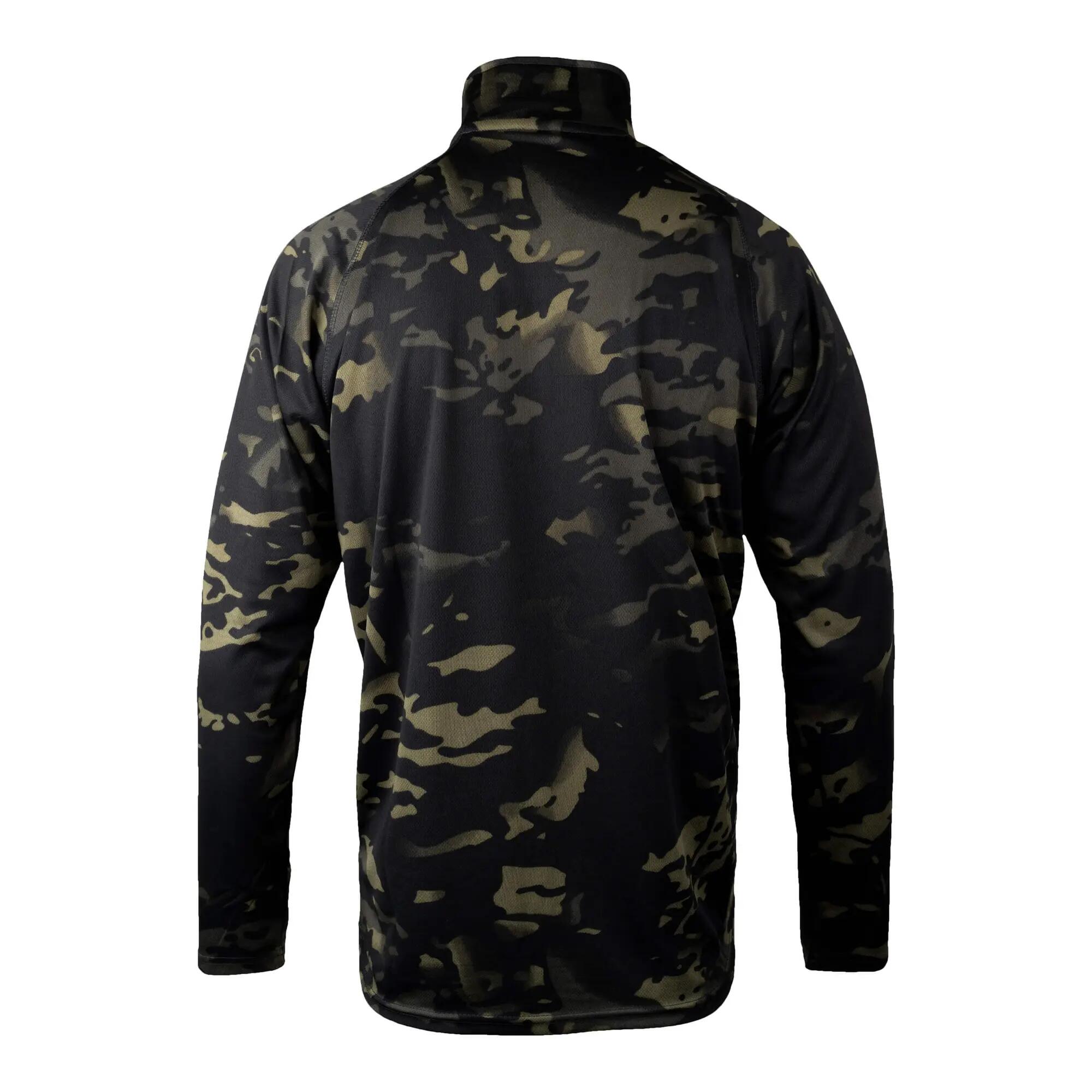 Midlayer Camo Cerniera Ad Un Quarto Uomo Speero Armour Nero 2/4