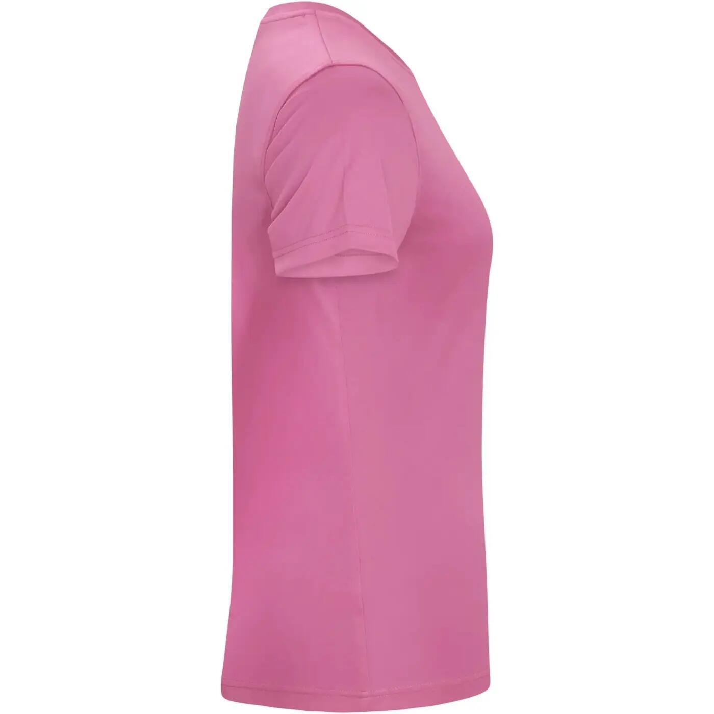 Womens/Ladies Basic Active Interlock TShirt (Active Pink) 4/4
