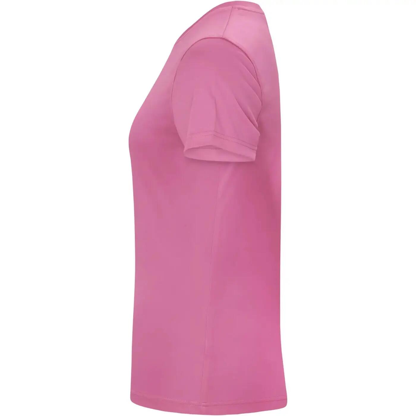 Womens/Ladies Basic Active Interlock TShirt (Active Pink) 3/4