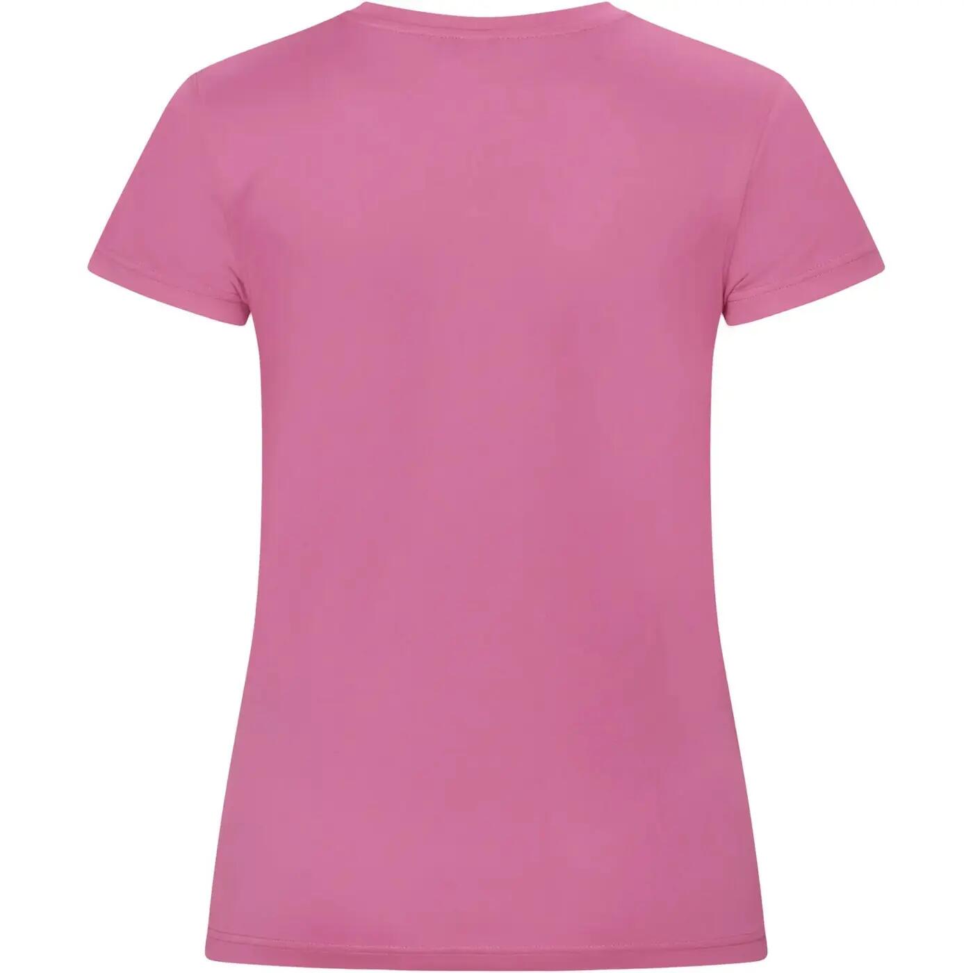 Womens/Ladies Basic Active Interlock TShirt (Active Pink) 2/4