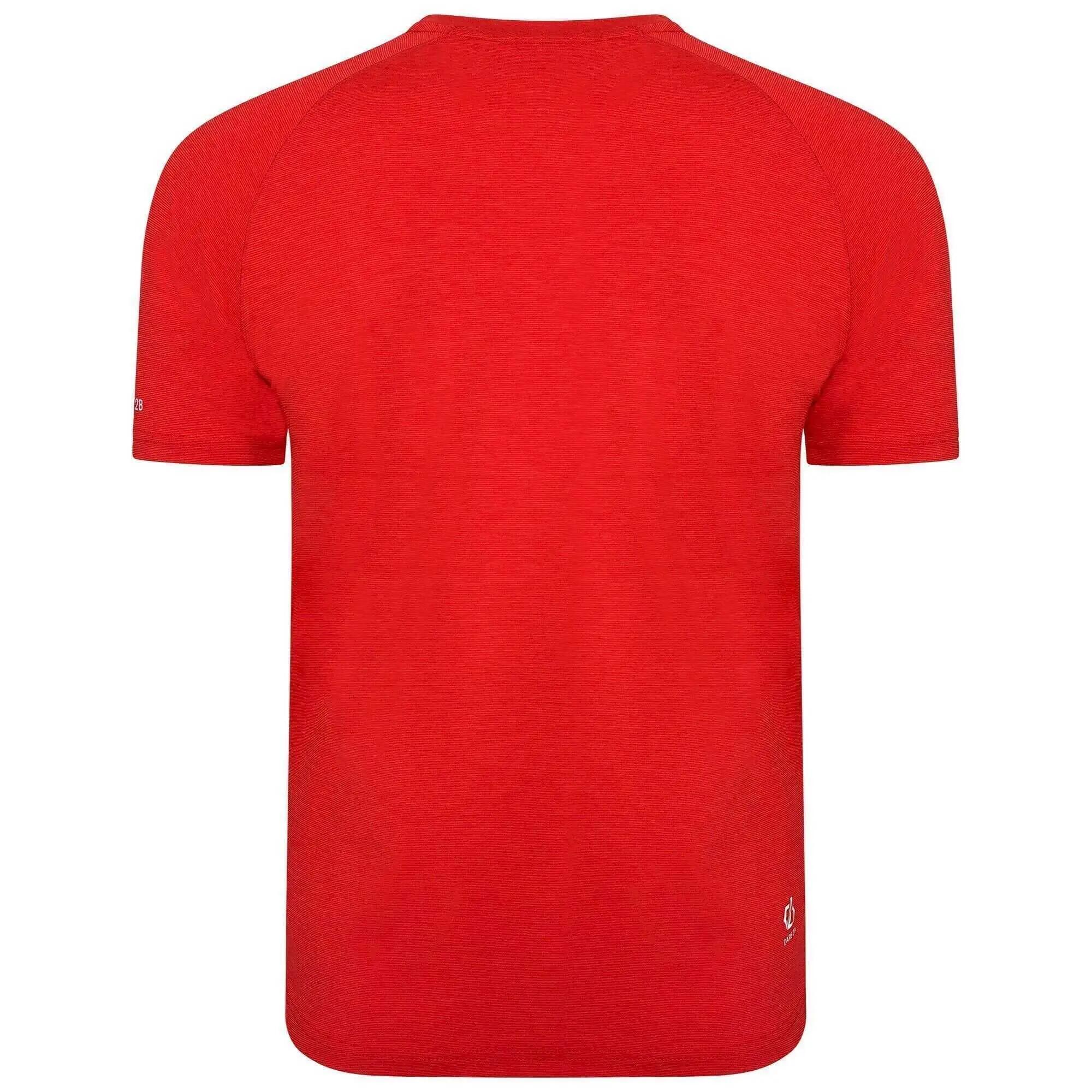 Camiseta Persist Jaspeada para Hombre Rojo Peligro 2/4