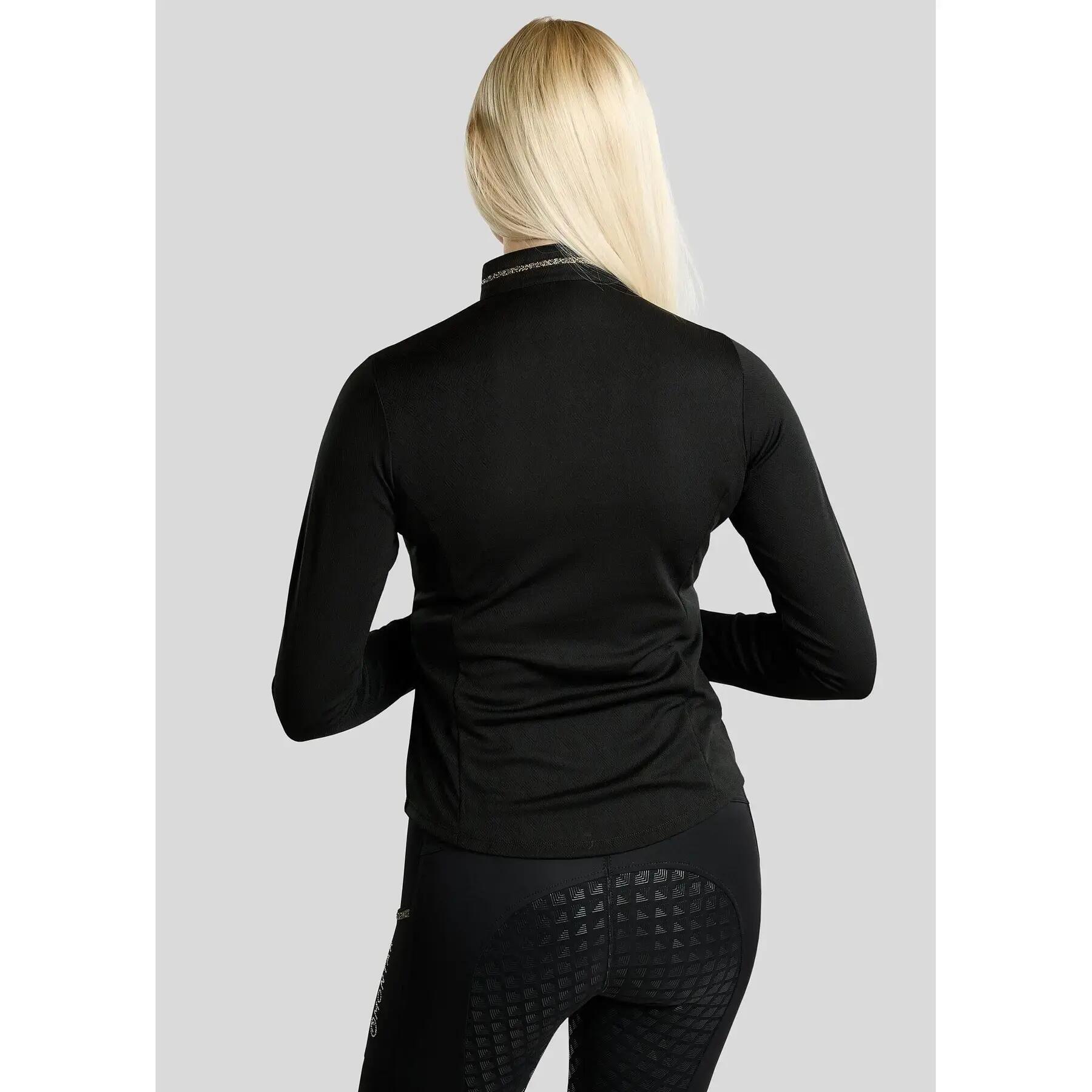 Polo d'équitation manches longues femme Montar Ekta 3/4