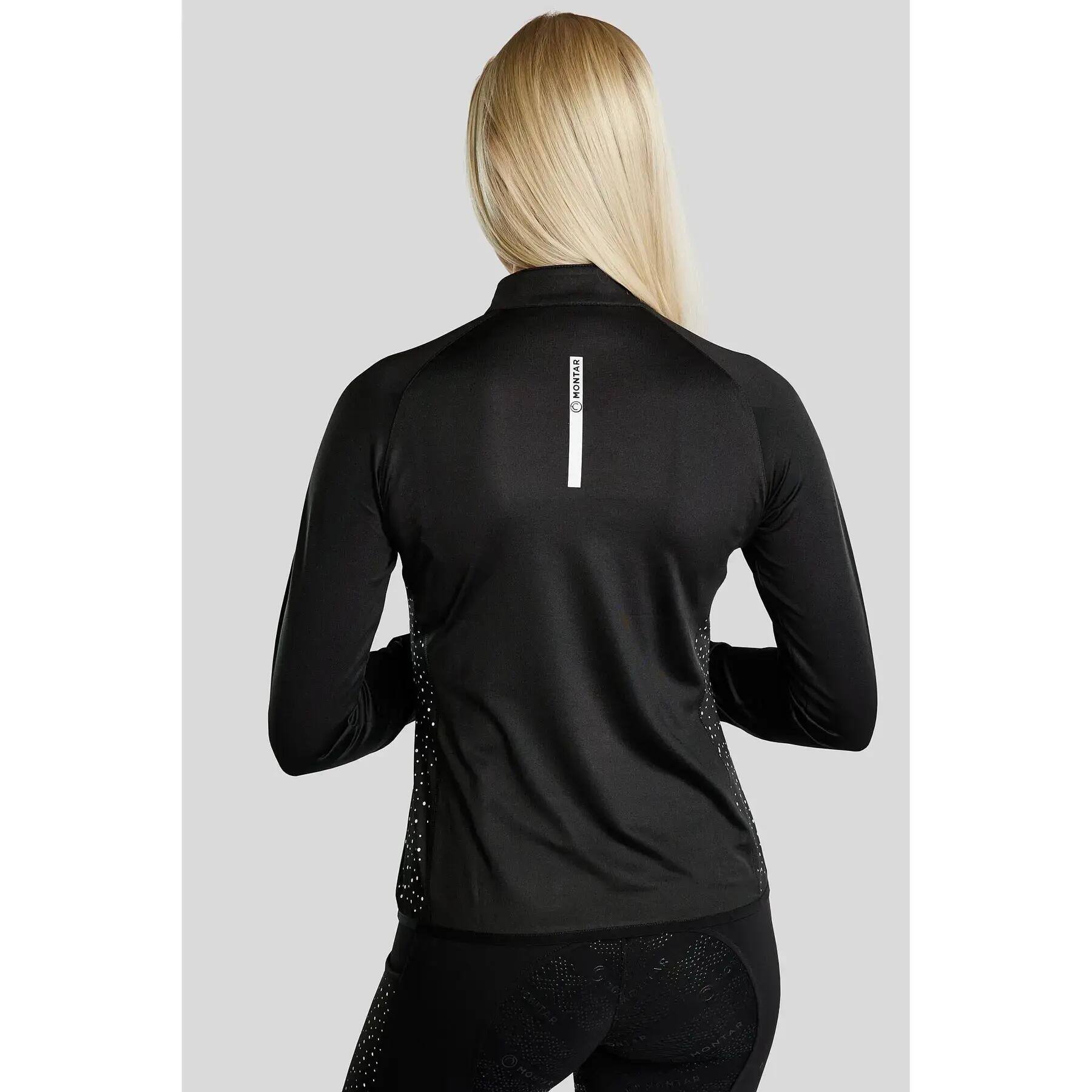 Polo d'équitation manches longues femme Montar Esta 4/5