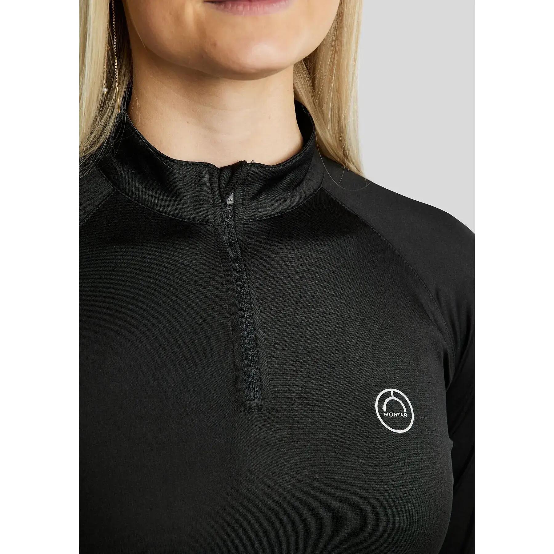Polo d'équitation manches longues femme Montar Esta 2/5