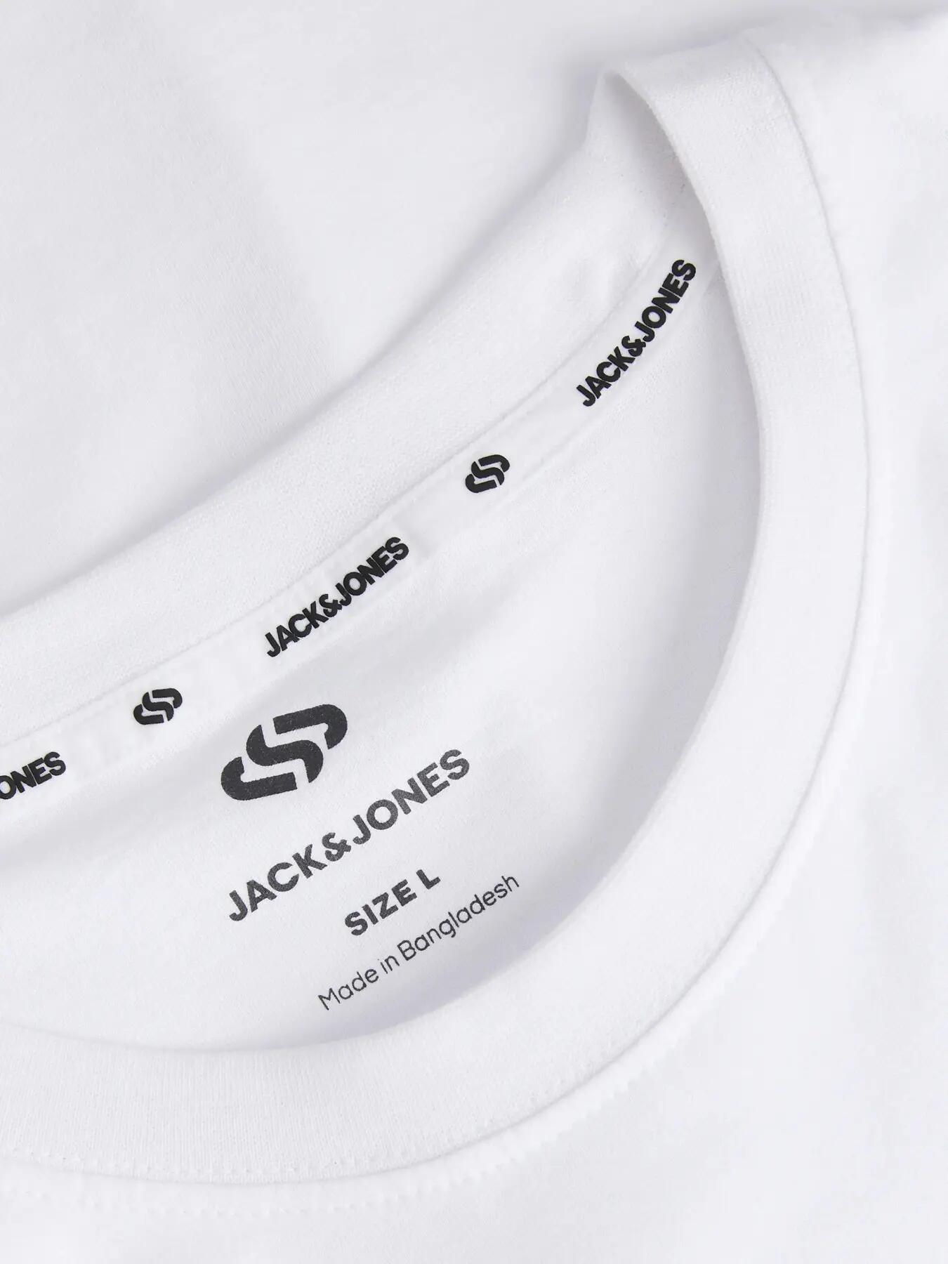 Homme Ski T-shirt Coton Bio et Col Rond Tignes B-36 3 Black-Bright Whi-Dove 4/4