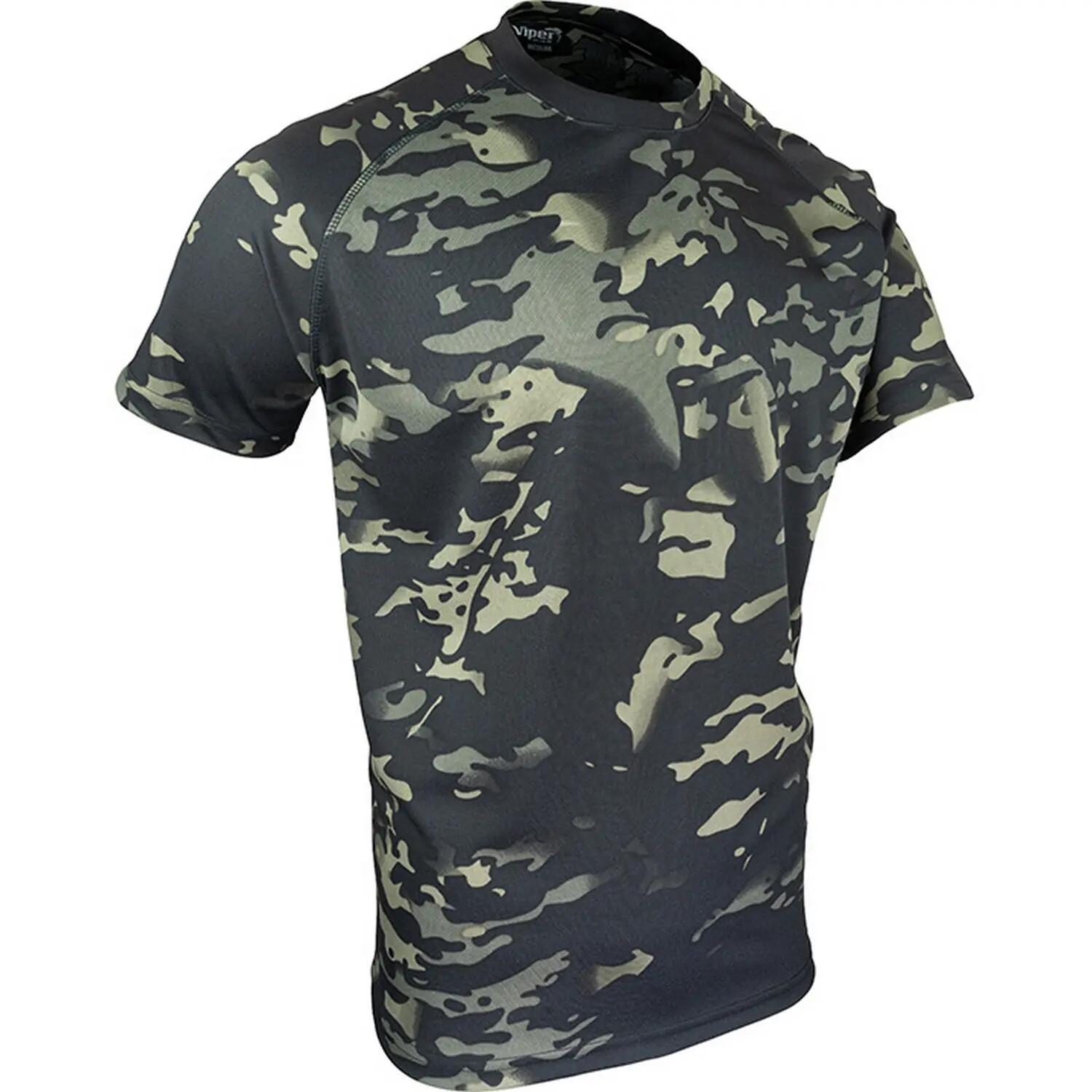 "Tactical" TShirt für , Netzmaterial Herren Schwarz 4/4