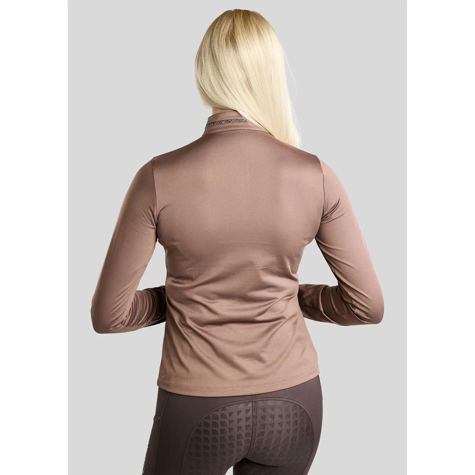 Polo d'équitation manches longues femme Montar Veronica 3/4