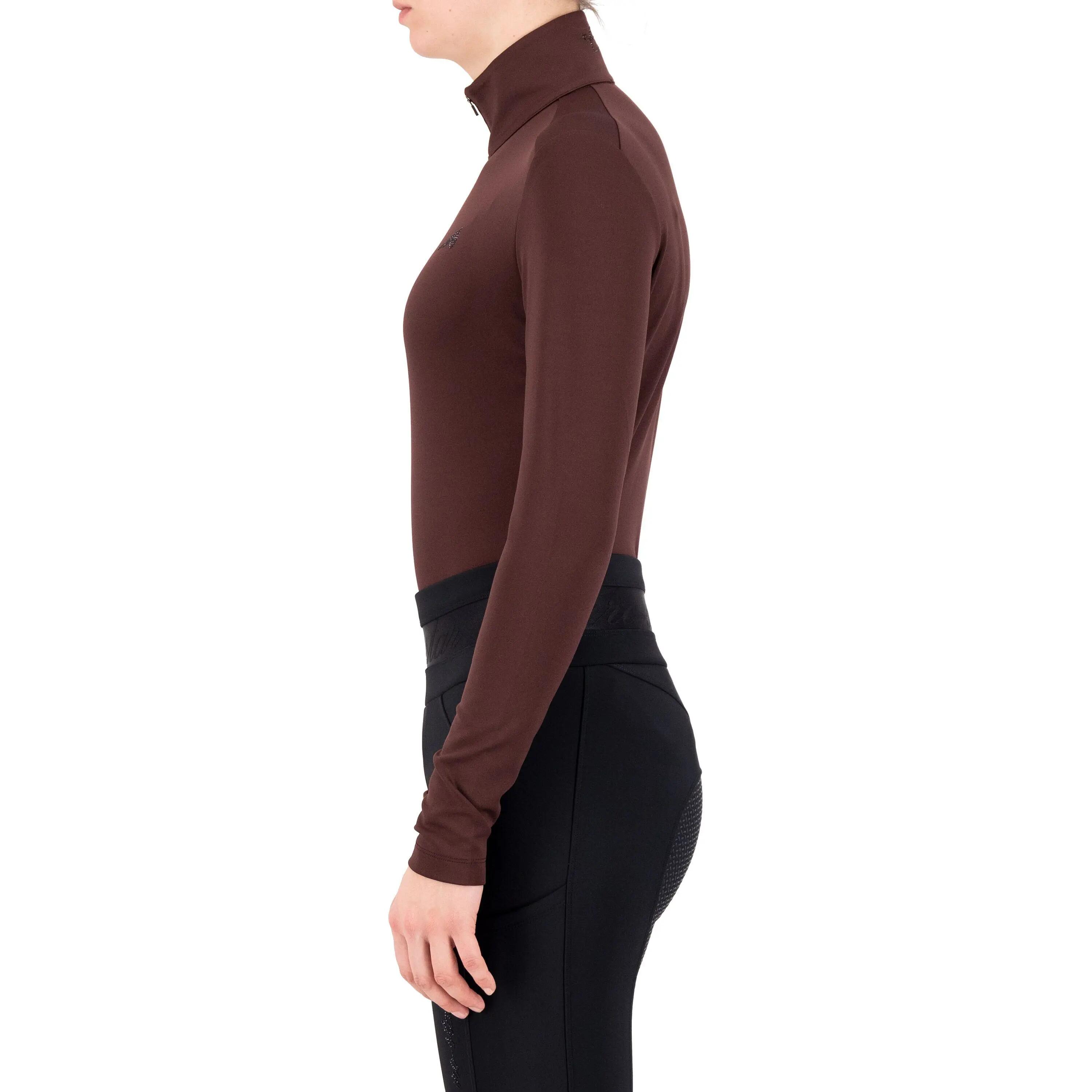 Polo d'équitation manches longues femme Euro-Star Olivia 5/6