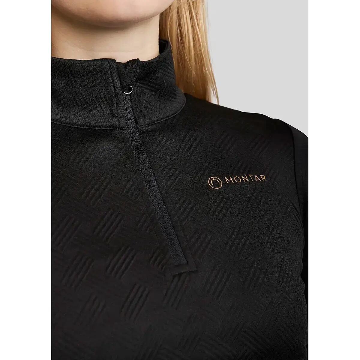 Polo d'équitation d'entraînement femme Montar Cilia Jacquard 3/3