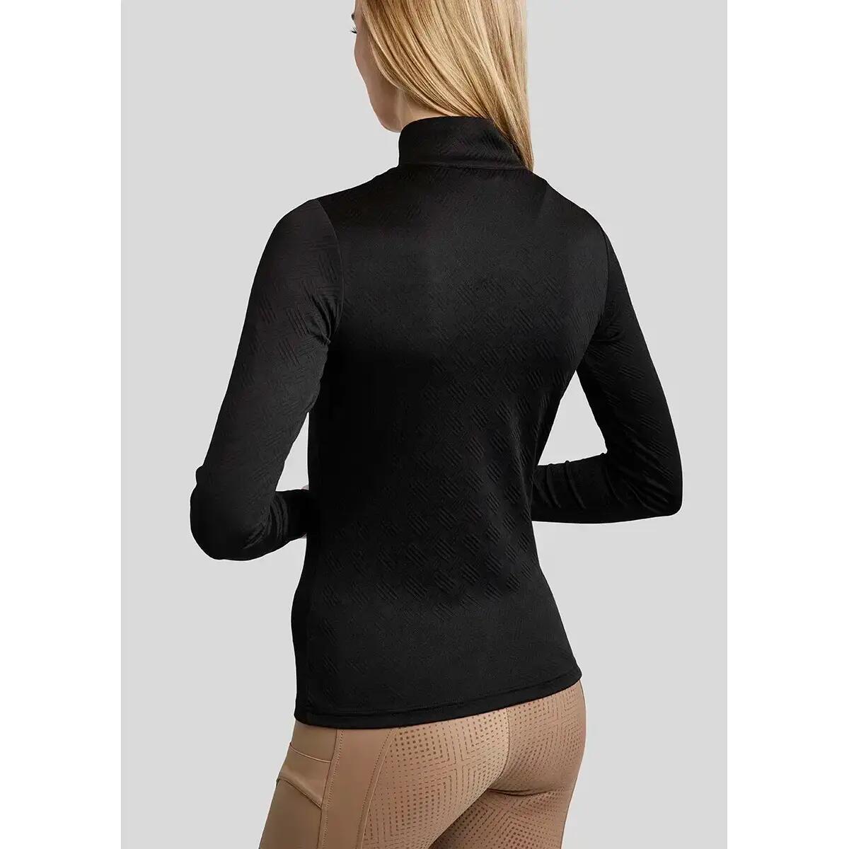 Polo d'équitation d'entraînement femme Montar Cilia Jacquard 2/3