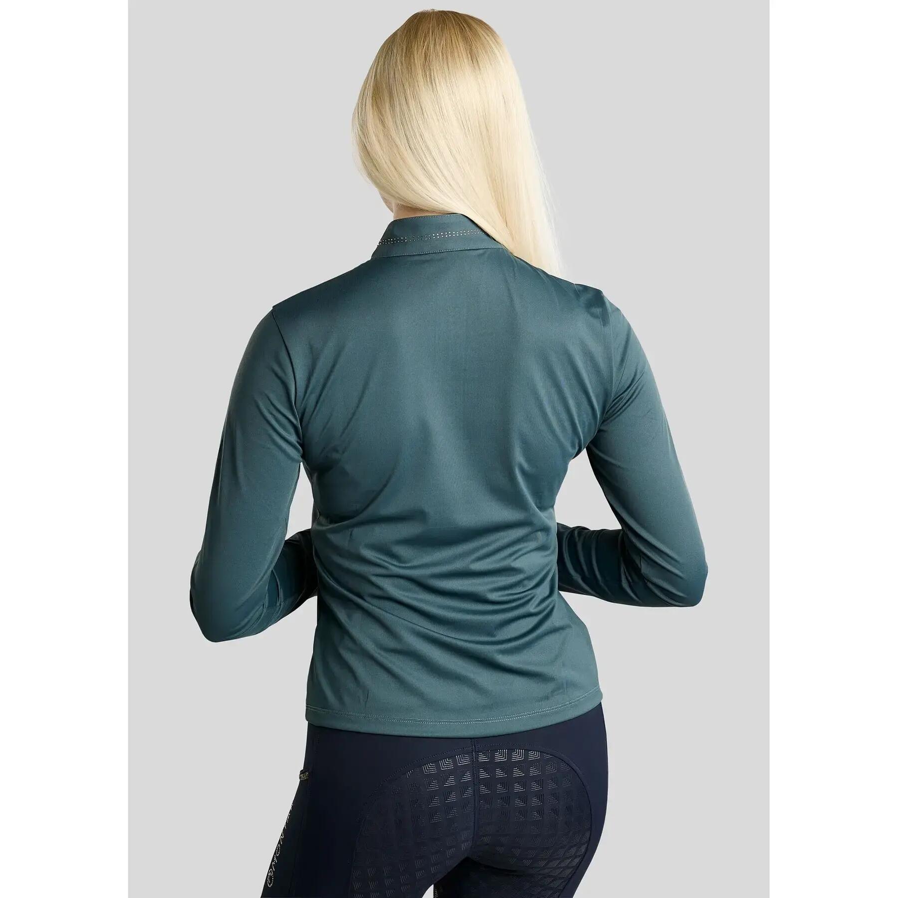 Polo d'équitation manches longues femme Montar Everline 3/4