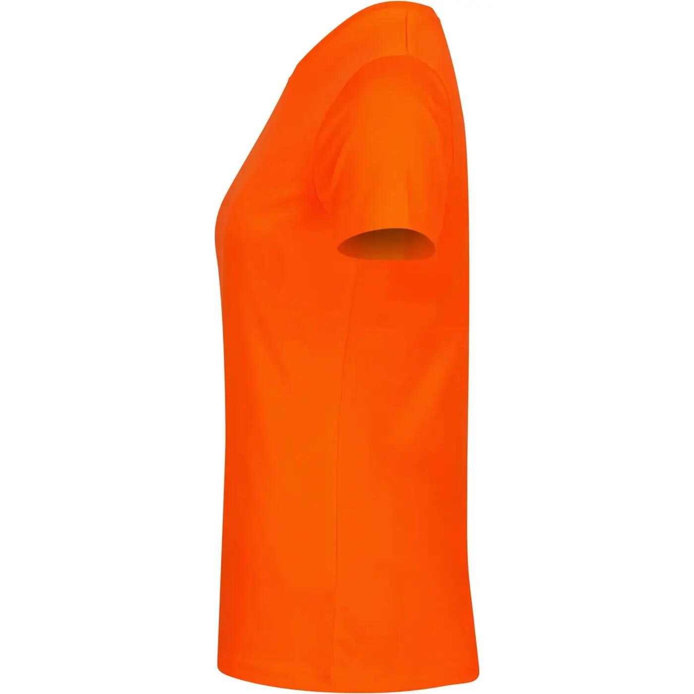 Tshirt BASIC ACTIVE Femme (Orange Fluo) 3/4