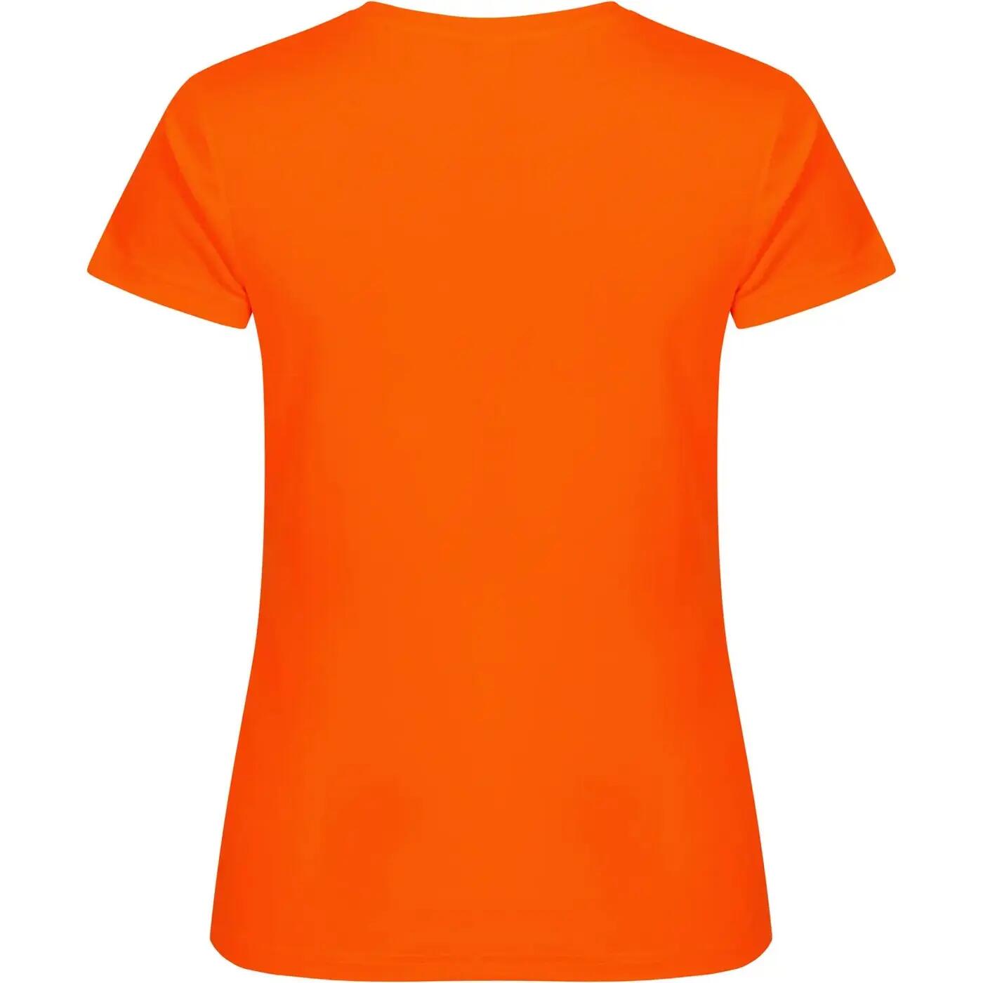Tshirt BASIC ACTIVE Femme (Orange Fluo) 2/4