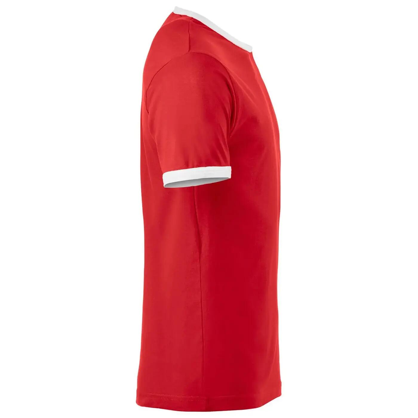 Unisex Adult Nome Ringer TShirt (Red/White) 4/4