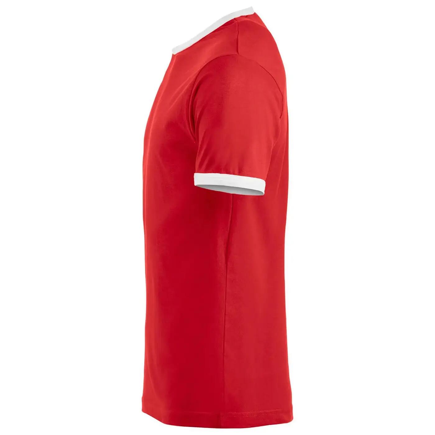 Unisex Adult Nome Ringer TShirt (Red/White) 3/4