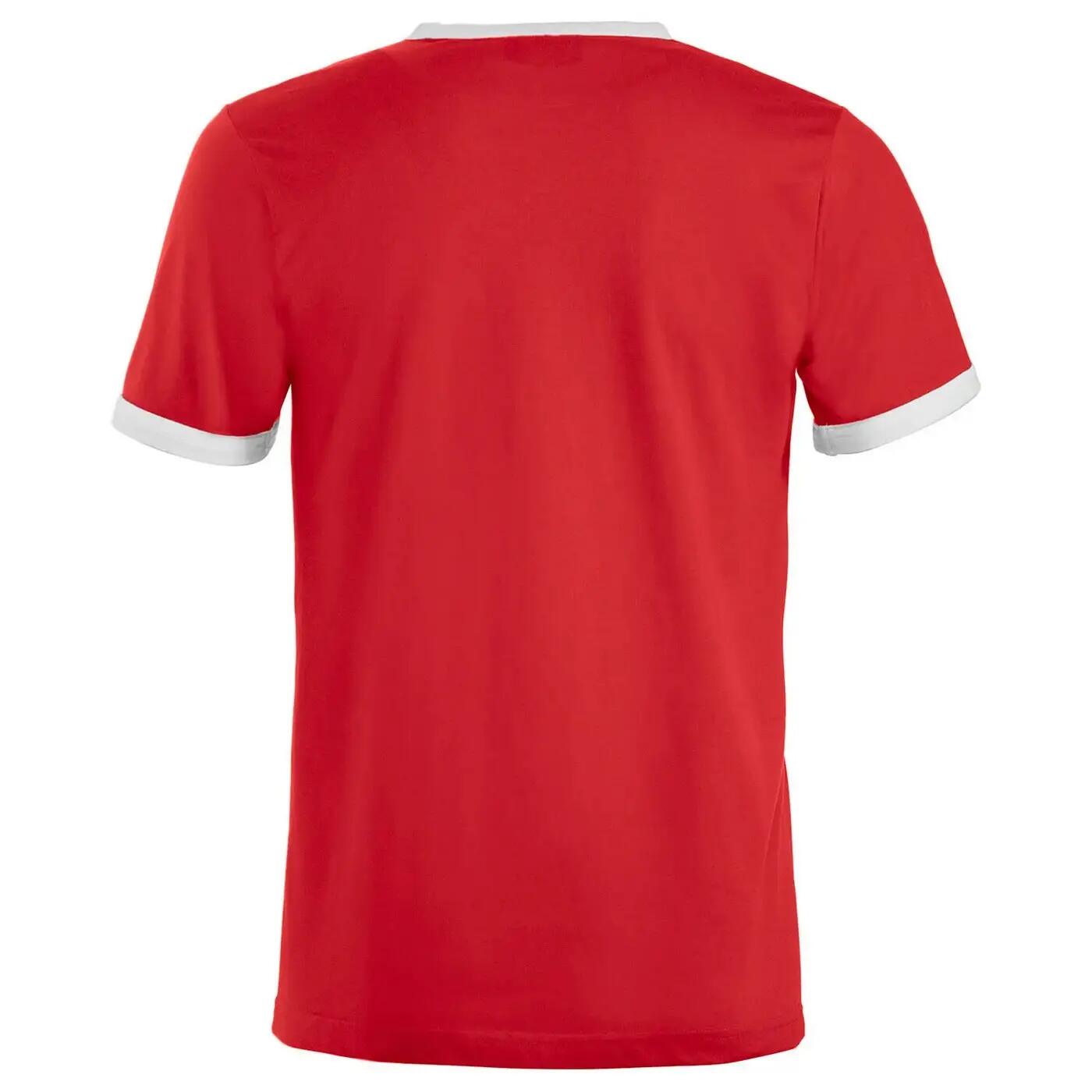 Unisex Adult Nome Ringer TShirt (Red/White) 2/4