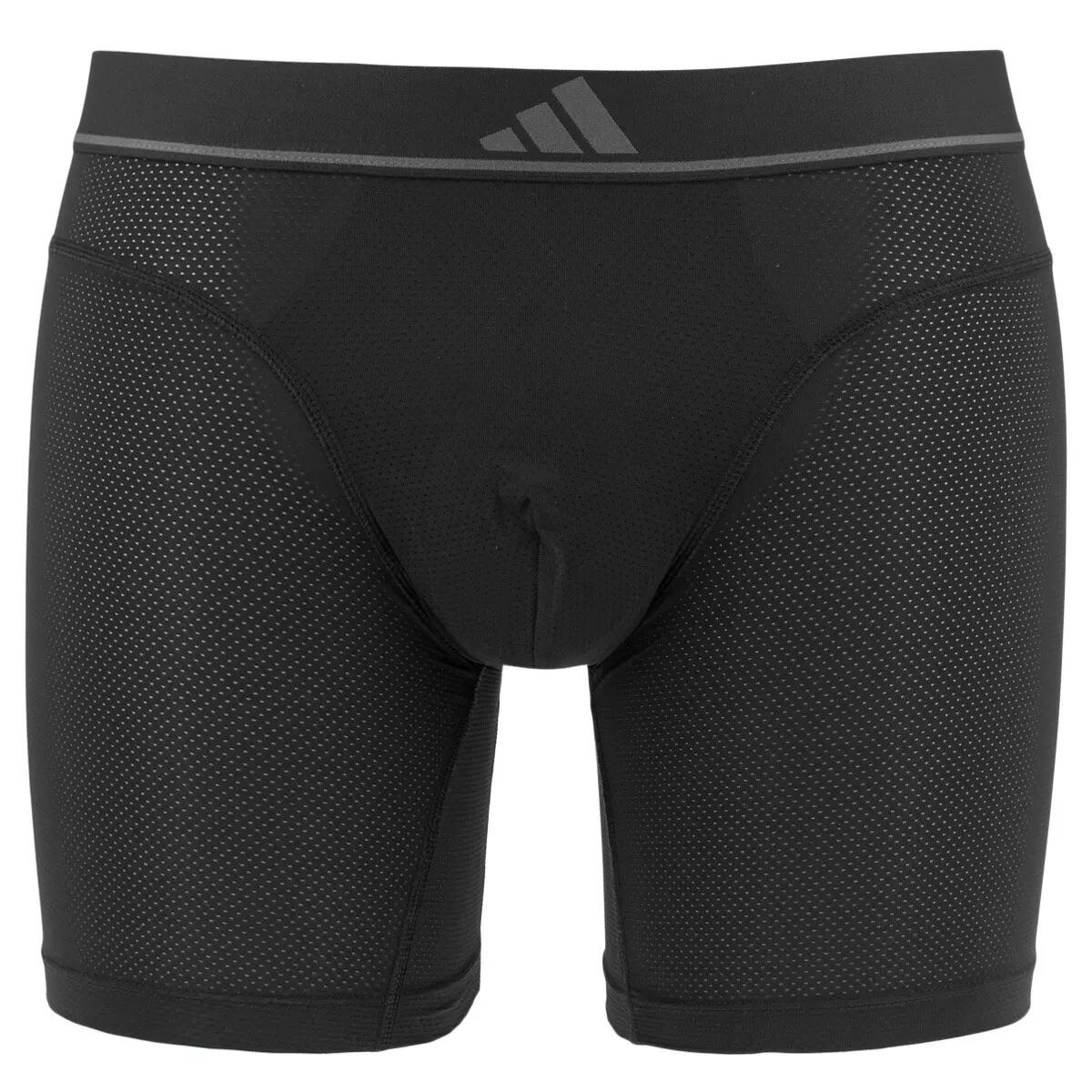Multi-Sport Herren Active Vent 2er-Pack Microfaser-Boxershorts Schwarz & Grau 6/7