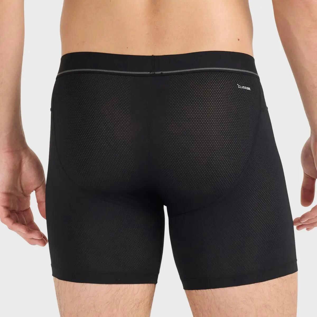 Multi-Sport Herren Active Vent 2er-Pack Microfaser-Boxershorts Schwarz & Grau 5/7