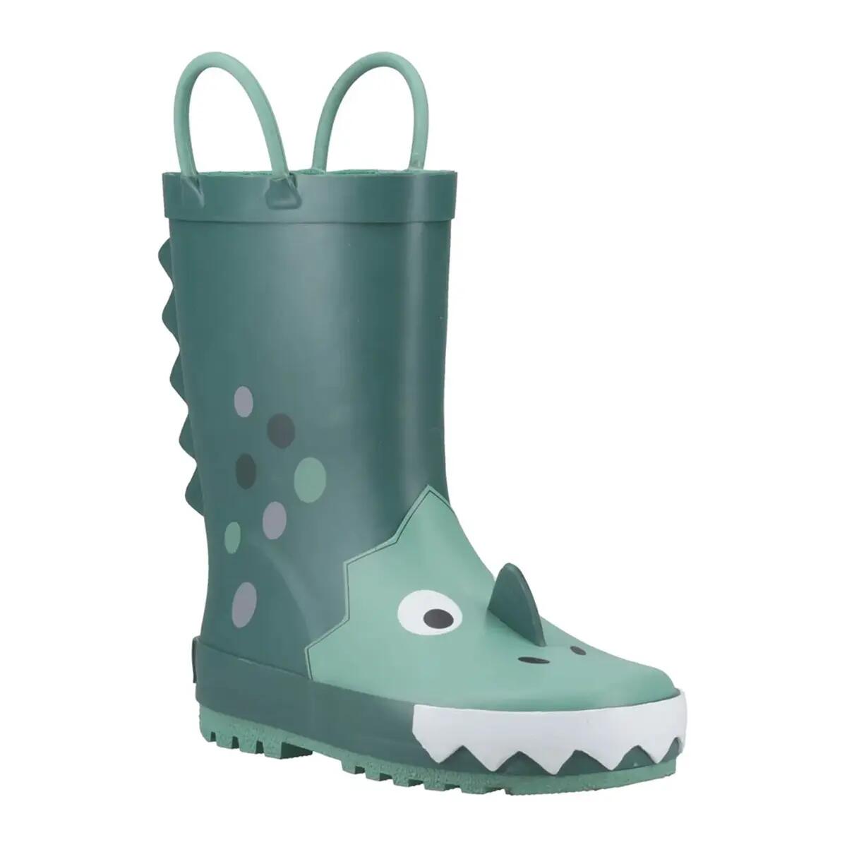 Dinosaurier Gummistiefel für Kinder Grün 4/6