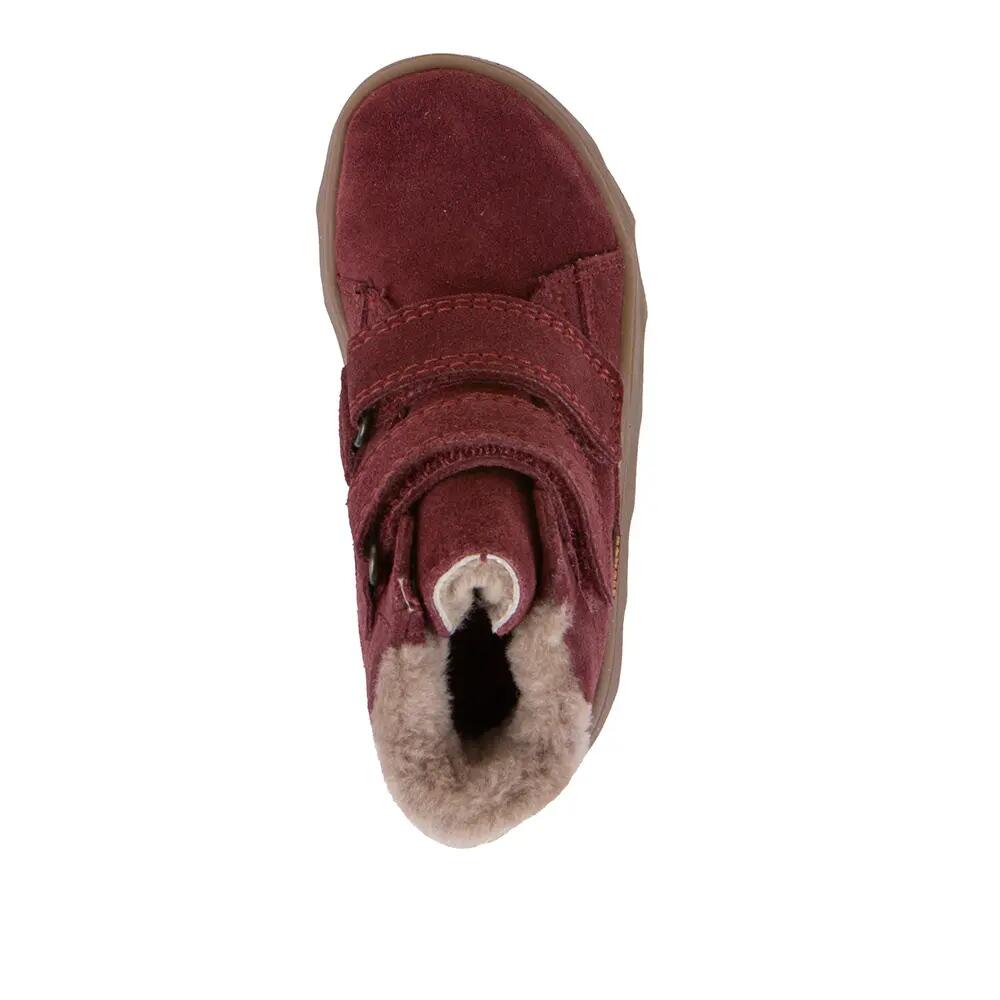 Dziecięce ocieplane buty barefoot Froddo Zeru Tex Furry czerwone 6/7