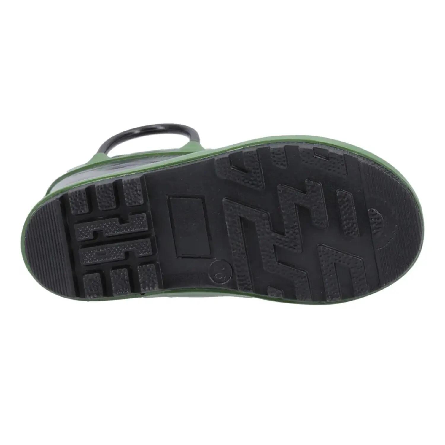 Puddle Stivali Di Gomma MimeticaBambini Cotswold Verde Nero 4/6